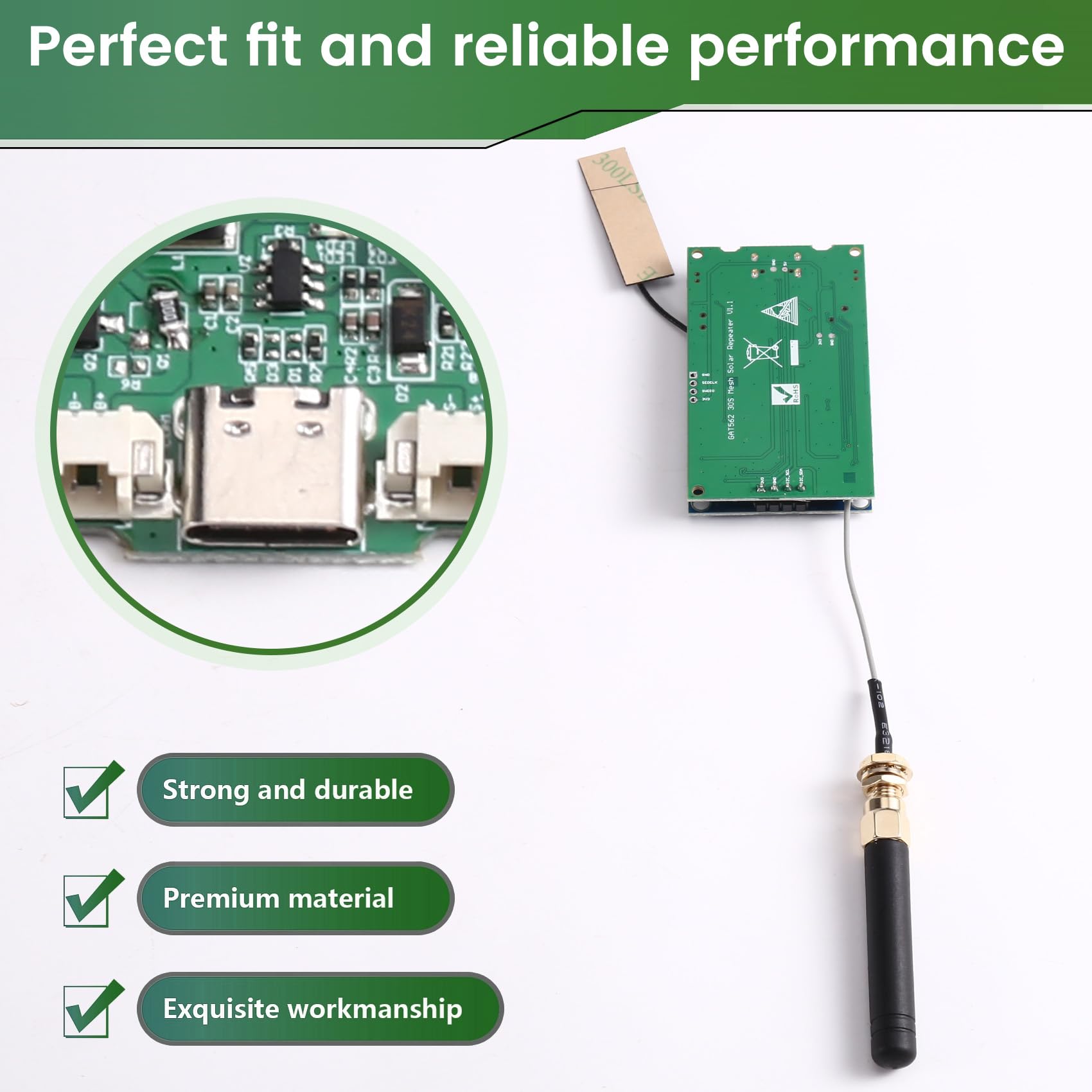 Lora Module GAT562 30S Pod Meshtastic - GNSS L76K précis, GPS