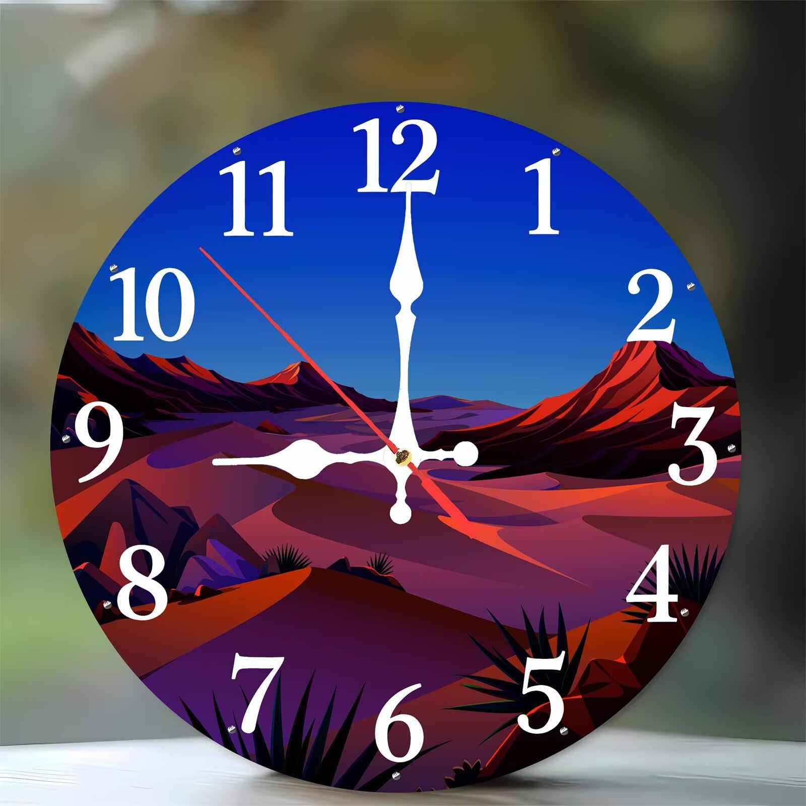 Horloge murale silencieuse sans tic-tac pour chambre et sommeil
