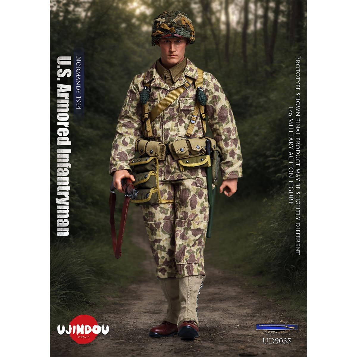 HiPlay UJINDOU, WWII U.S. Armored Infantryman,Normandy 1944 UD9035
