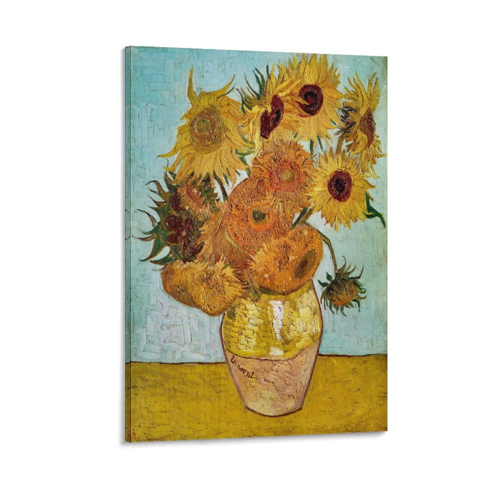 絵画 アートポスター ヴィンセント・ヴァン・ゴッホ  ひまわり Amazon.co.jp: ゴッホ 絵画 ポスター 『ひまわり（3本）』 A3