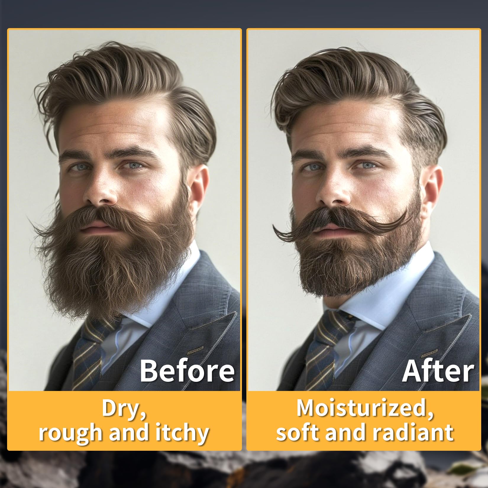 1oz Mustache Wax For Men - Unscented Strong Hold Moustache Beard Wax Styling Paste Thickener Grooming Balm Cera Para Barba De Hombre Moisturizer Men'S Beard &Mustache Care Product With Shea Oil