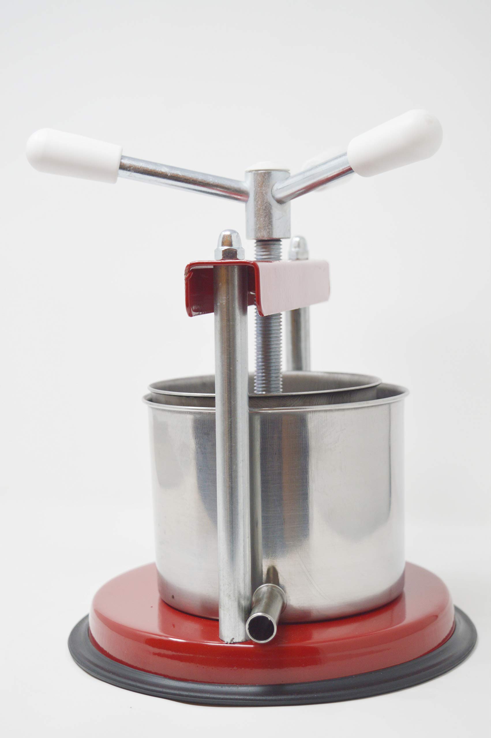 Prensa de prensa, capacidad de prensado de 3 kg, con certificación alimentaria, hierro y acero inoxidable 430, fabricado en Italia, para tomates, berenjenas, verduras, zumos, frutas y aceite (3 kg)
