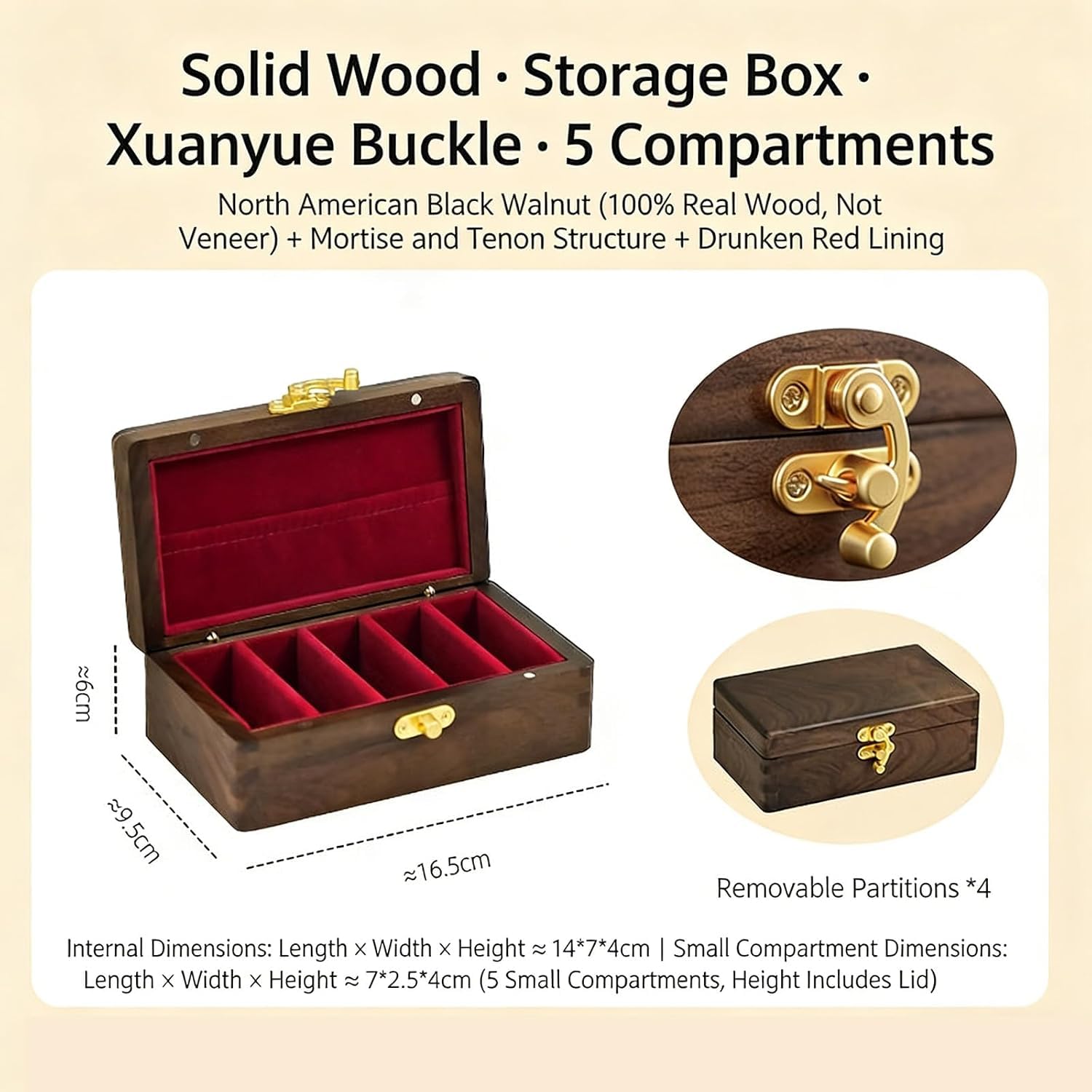 Caja De Almacenamiento De Lingotes De Oro, Vitrina De Madera para Monedas, para Lingotes De 5 G/10 G, con Separador De Terciopelo, Organizador De Colecciones, para Monedas Conmemorativas