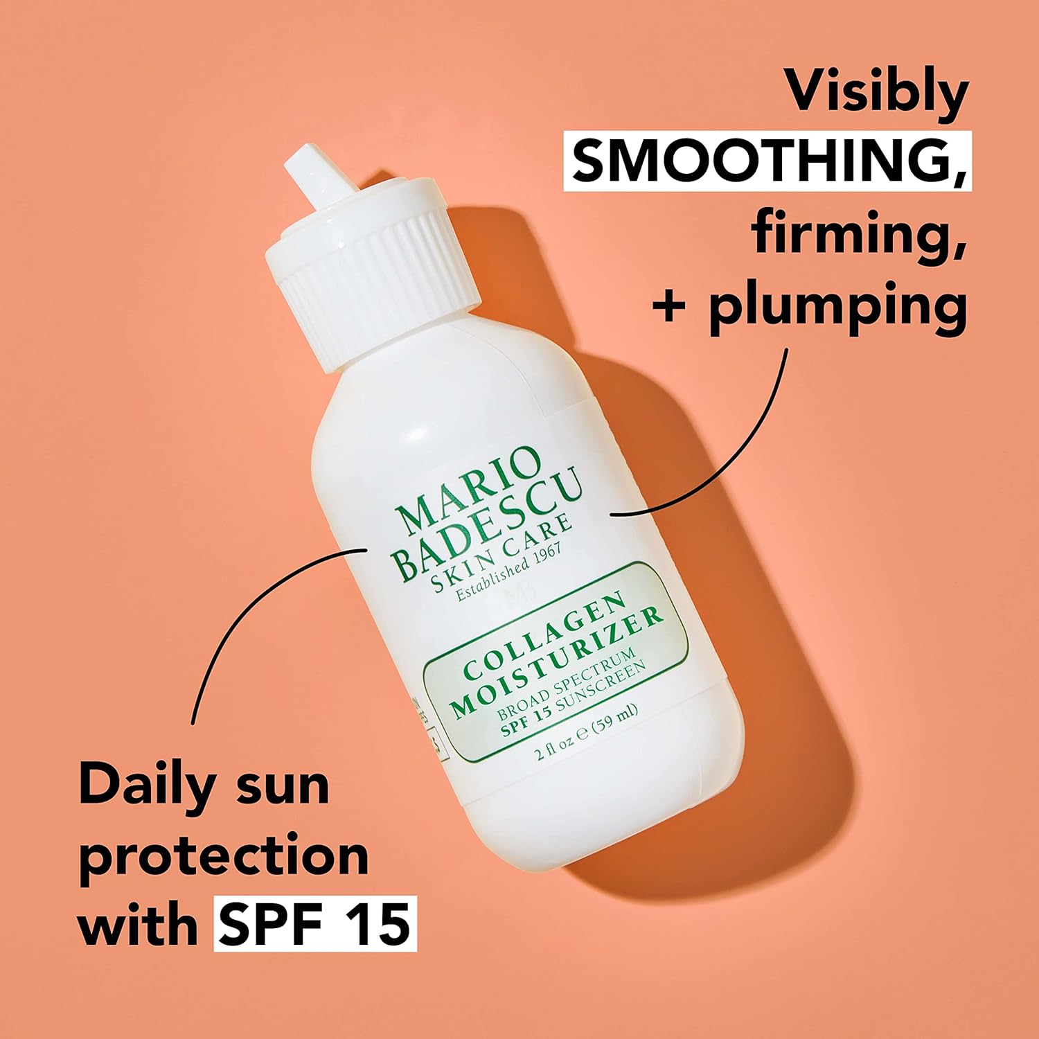 Mario Badescu Collagen Face Moisturizer for Women and Men with SPF 15 for Combination & Sensitive Skin, Daytime Moisturizer Face Cream with Collagen & Cottonseed Oil - Image 3
