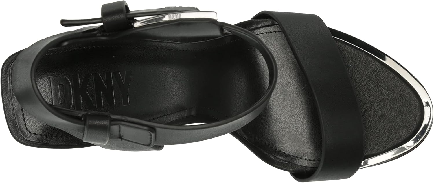 DKNY womens Terah Block Heel With Belt Detail - Image 5