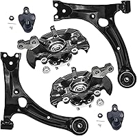 Vista 11 de Detroit Axle - Kit de brazos de control delantero RWD para Mercedes-Benz E320 E420 E430 E55 AMG, 2 brazos de control inferiores, 2 brazos de control