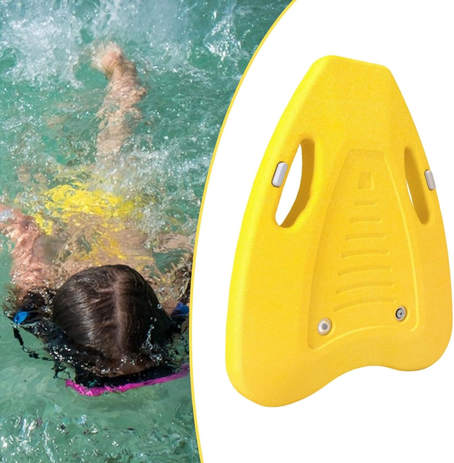 Kickboard for Swimming with Grip Handle, Pool Use for All Ages