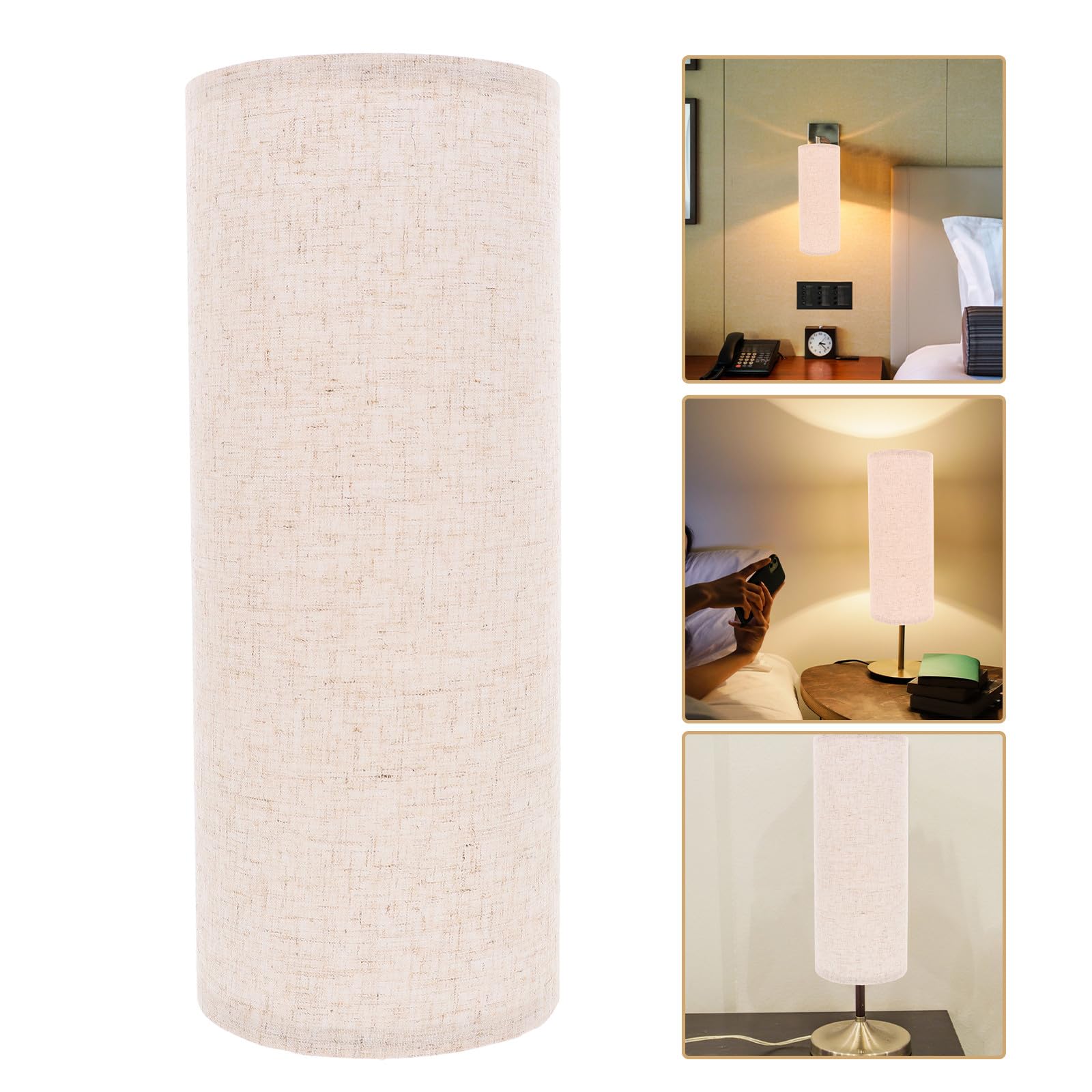 Paralume Cilindrico per Lampada da Terra E27, Morbido nella Luce e Robusto, Semplice Design Moderno per Decorazione Camera