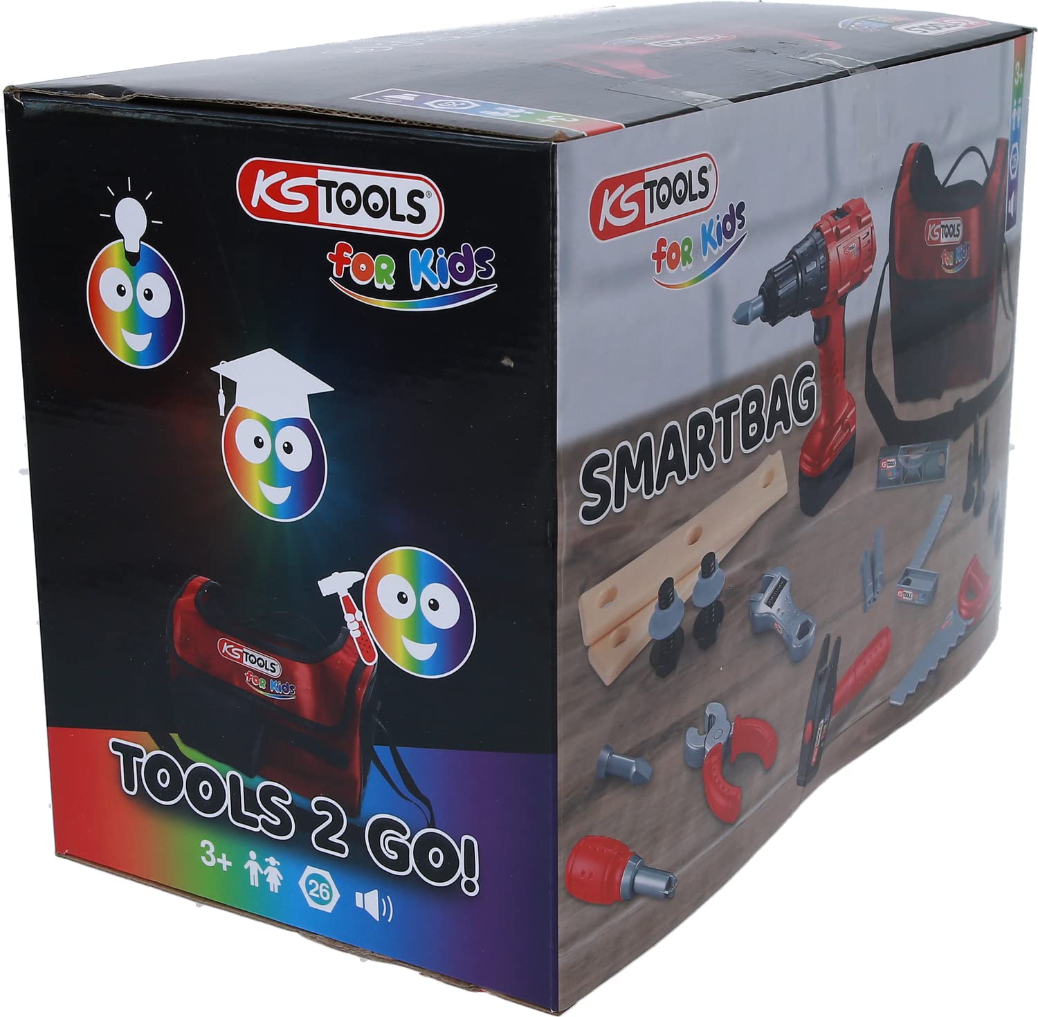 KS Tools 100204 Kit di utensili per bambini con smart bag, 26 pz