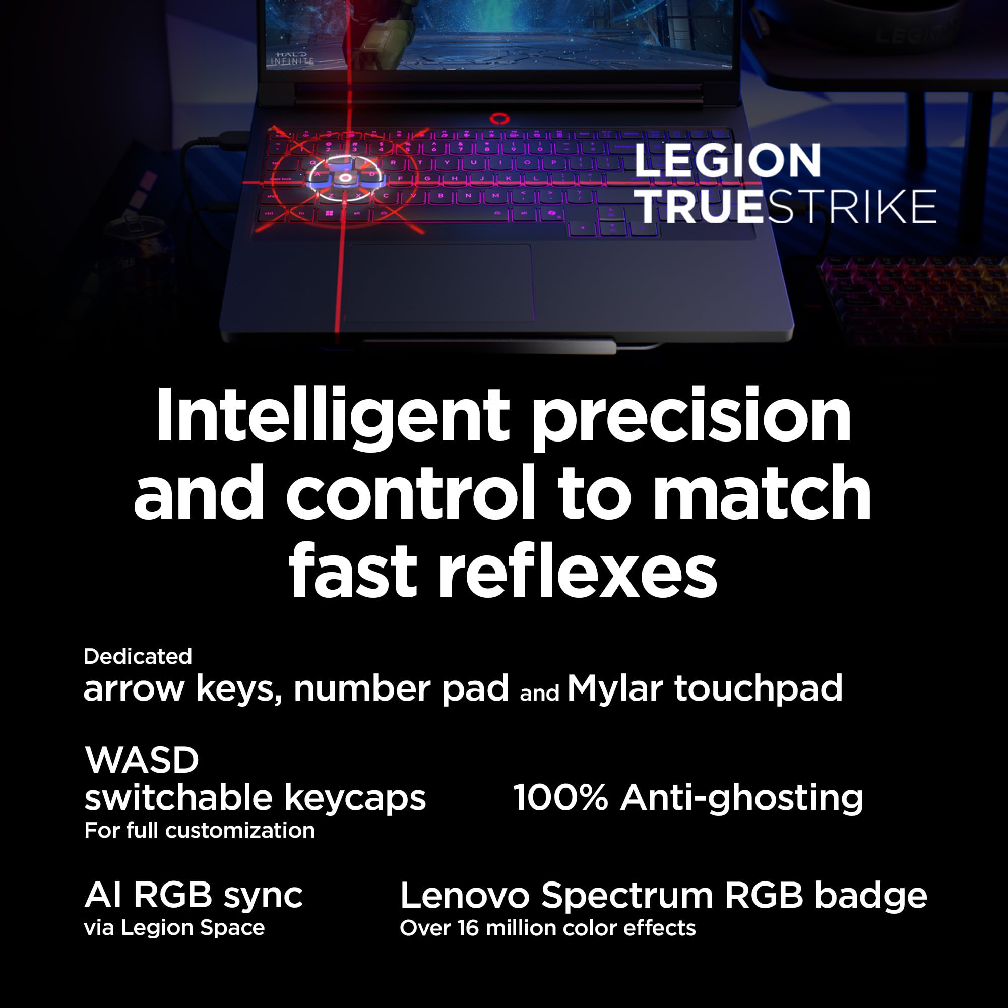 Lenovo Legion Pro 7i – AI-Powered Gaming Laptop – Intel® Core Ultra 7 255HX – 16" WQXGA PureSight OLED Display – 240Hz – NVIDIA® GeForce RTX™ 5070 Ti – 32GB Memory – 1TB Storage – PC GamePass