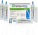Optigard Ant Gel Bait, 4 Tubes x 30-Grams, 1 Plunger and 2 Application Tips, Effective Ant Bait, Formulated with 0.01% Thiamethoxam, Indoor and Outdoor Use, Ant Killer Gel for Most Major Ant Species