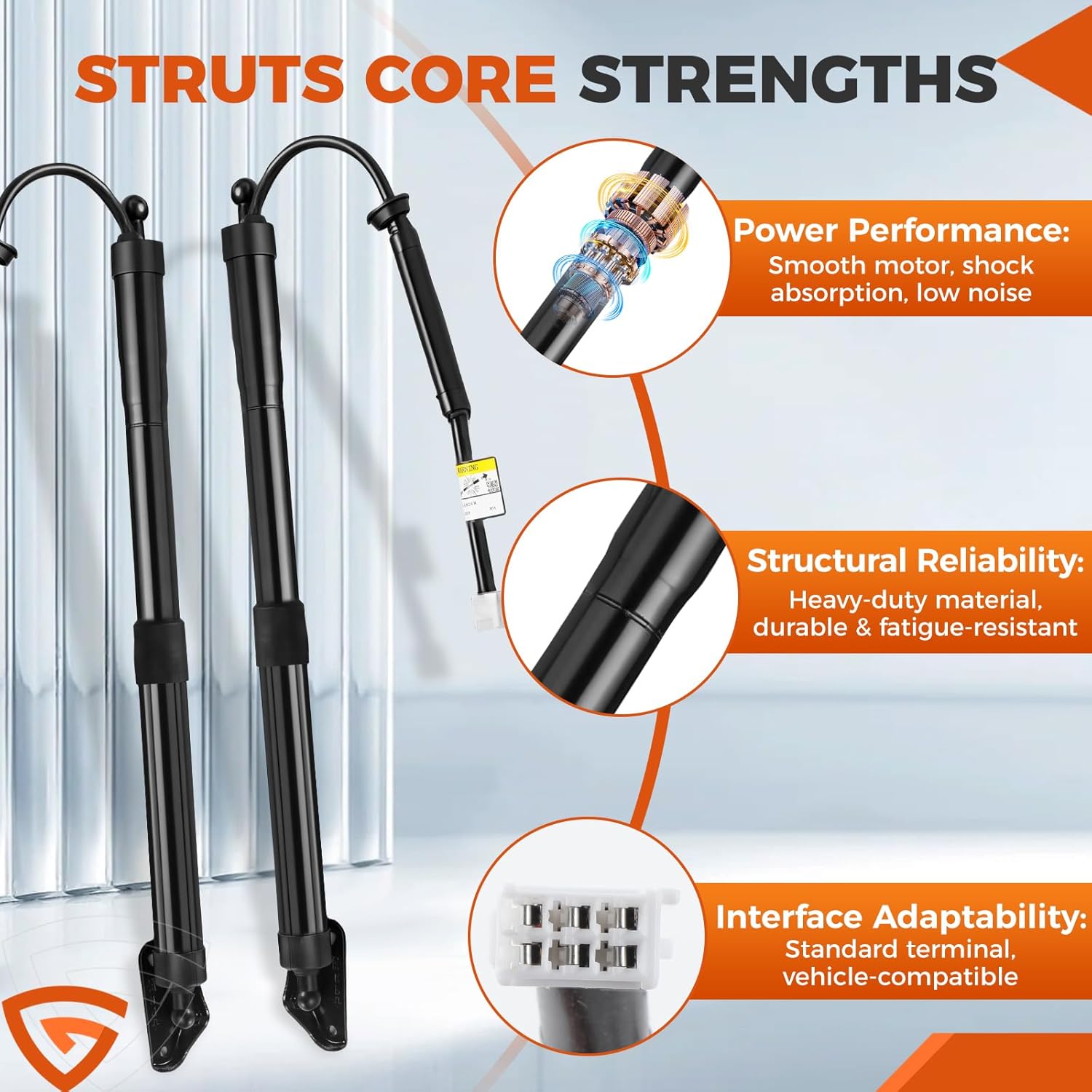 GEARLAST Power Liftgate Struts Compatible with Toyota Highlander 2014-2019, Electric Tailgate Actuator Lift Support, Replacement 6891009120 68910-09130