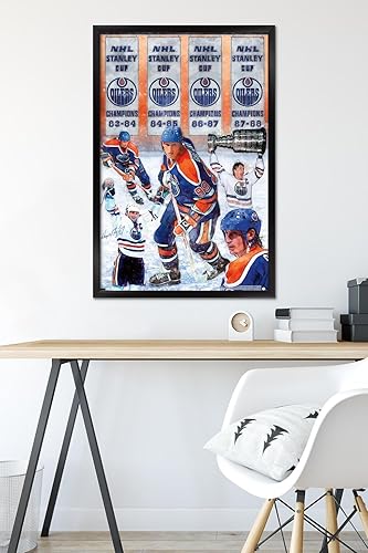 Miniatura 6 de Trends International Wayne Gretzky-Banners - Póster de pared, 22.375 x 34 pulgadas, versión enmarcada en negro