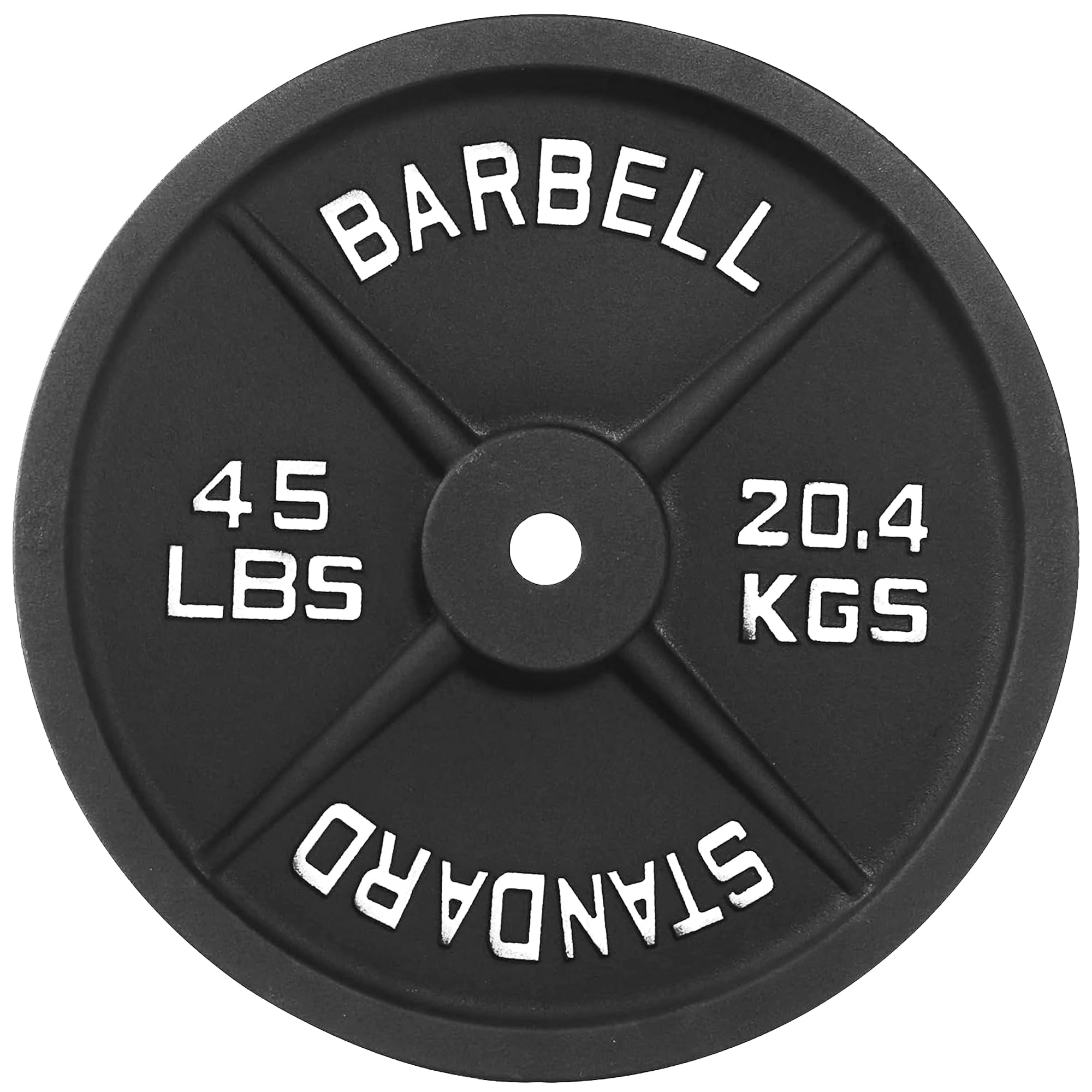 Fitvids 1 Inch Standard Barbell Weight Plates Deep Grip Edge