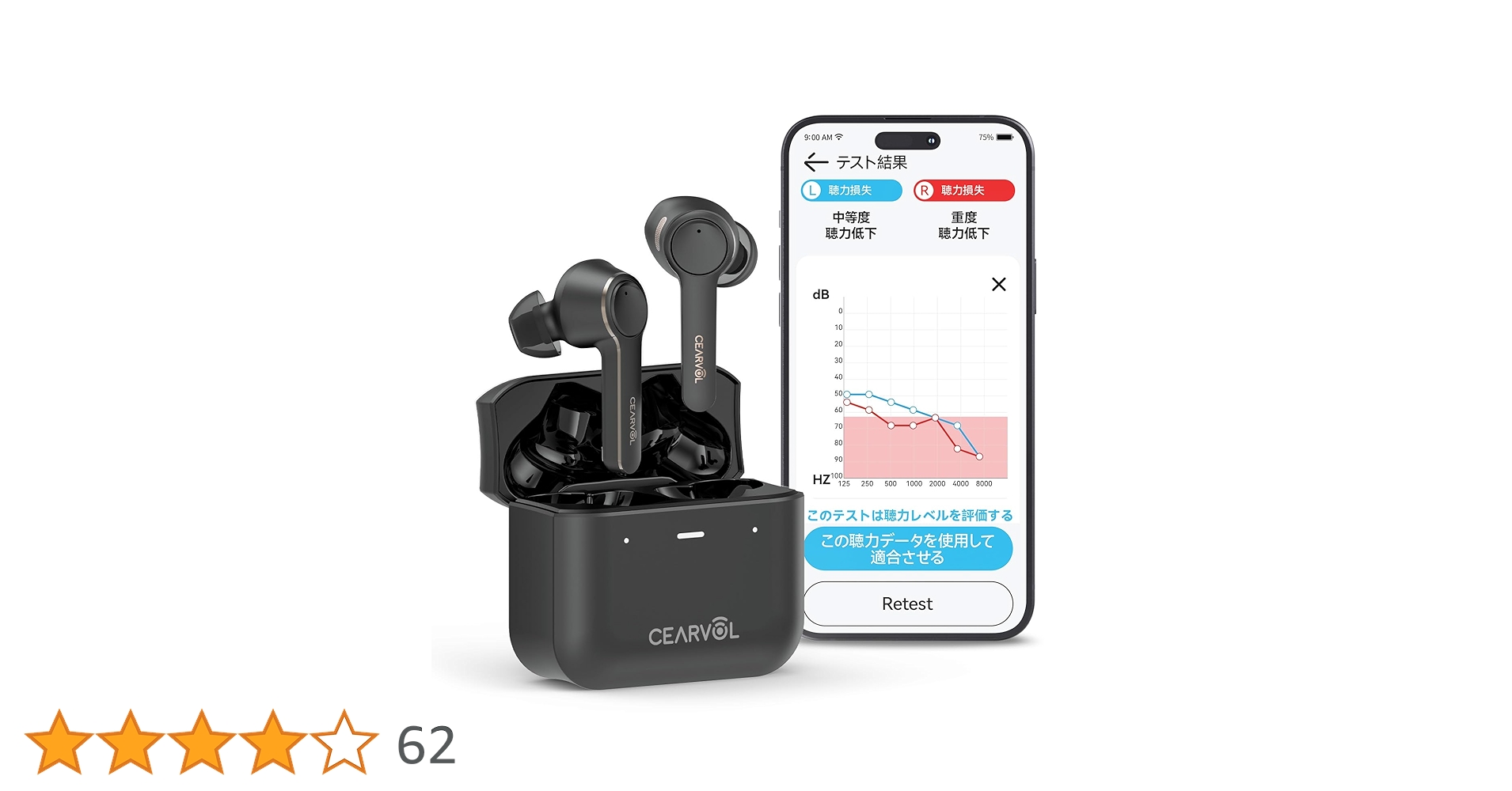 セール‼️ Cearvol 集音器 Bluetooth5.3 高齢者 36時間使用 Amazon.co.jp: Cearvol 集音器 Bluetooth5.3 ワイヤレスイヤホン型