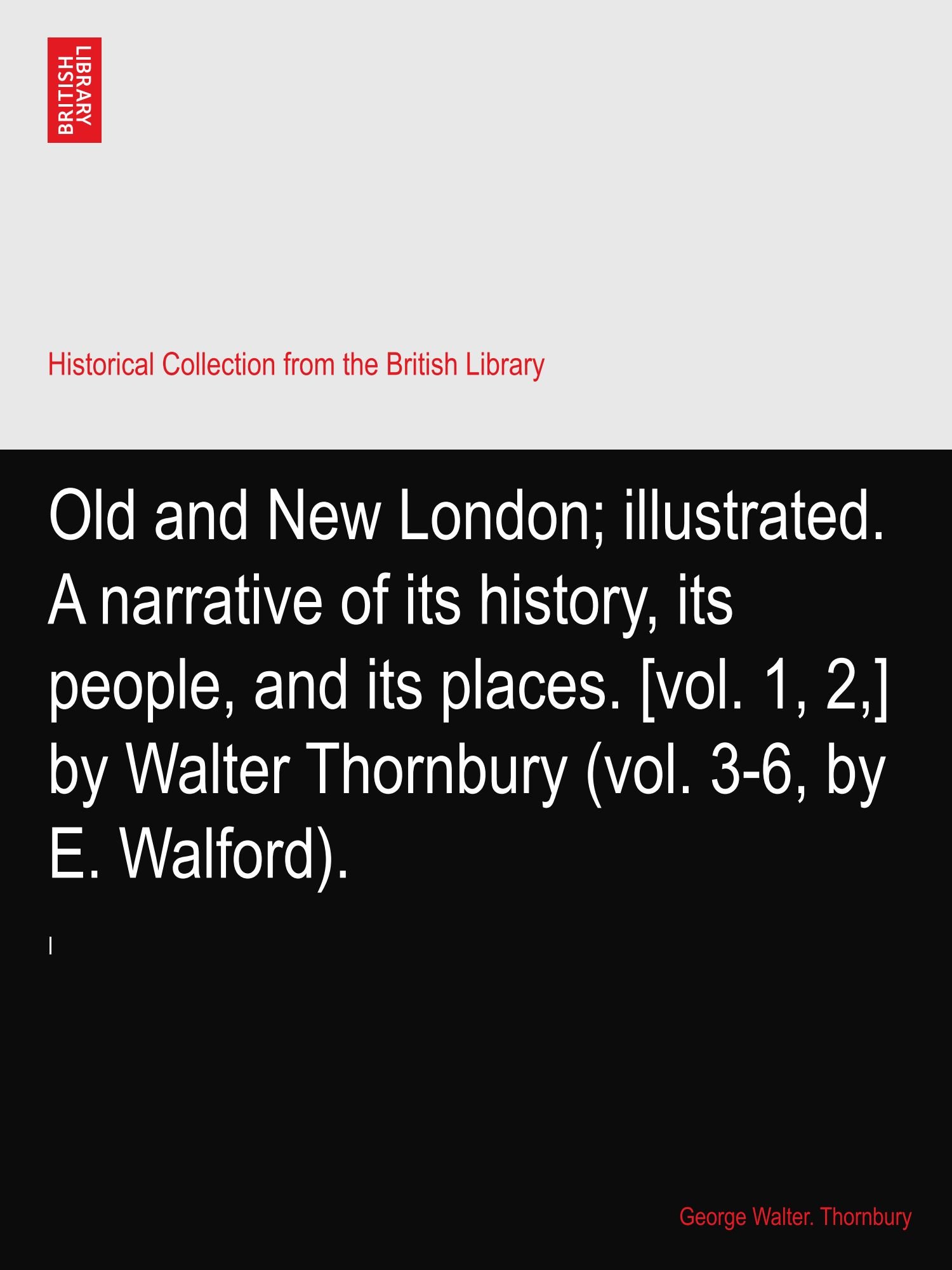 Old and New London Ⅰ-Ⅲ (名著普及会) Amazon.co.jp: Old and New London; illustrated. A narrative of its