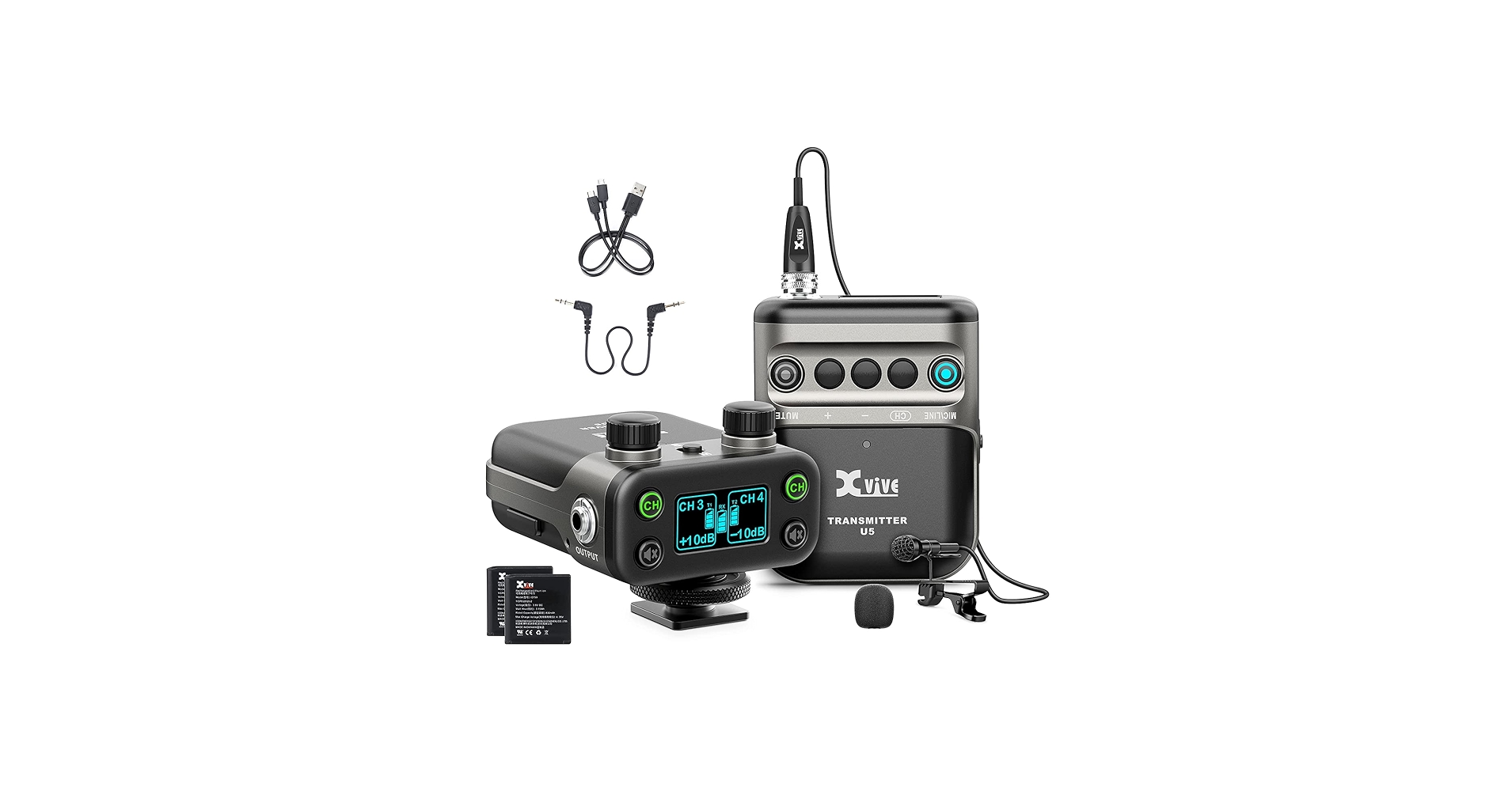 Amazon.com: Xvive U5 Wireless Lavalier Microphone System 2.4