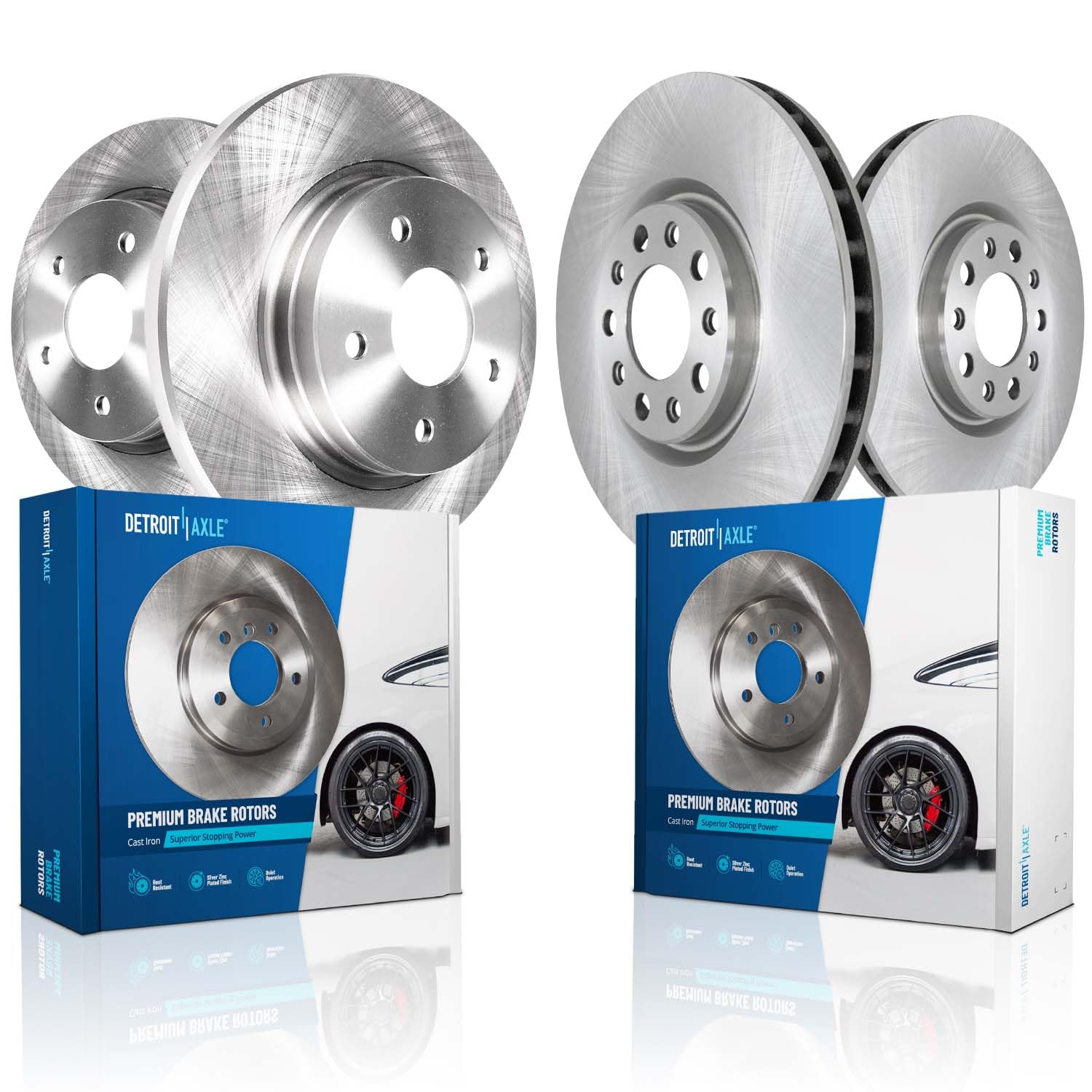 Detroit Axle - Brake Rotors for 14-15 Chevy Cruze [Diesel Engine Models]