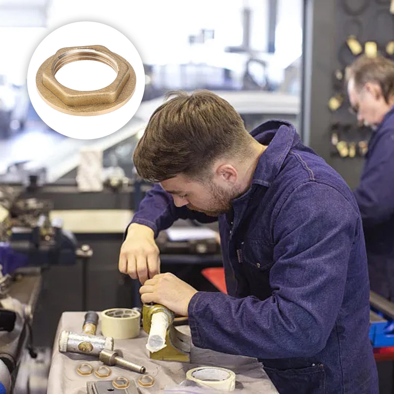 5 Dadi Flangiati A 3 Fori M10 - Ferro Zincato Per Fissaggio Mobili E Collegamenti