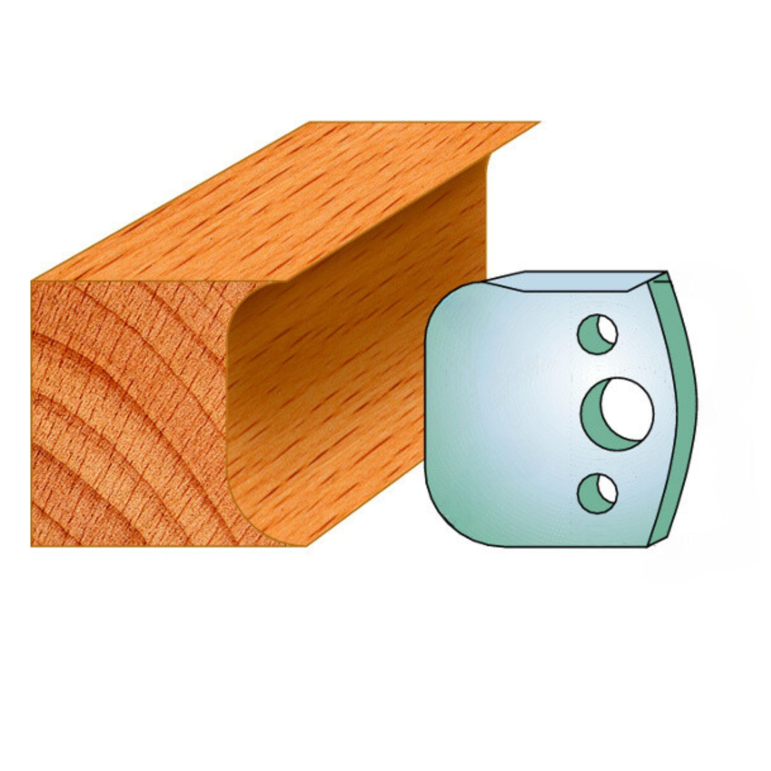 40mm Euro Spindle Moulder Cutters - Profile 050 Knives Only Pack of 2 Made by Xcalibur Tooling โ image 1