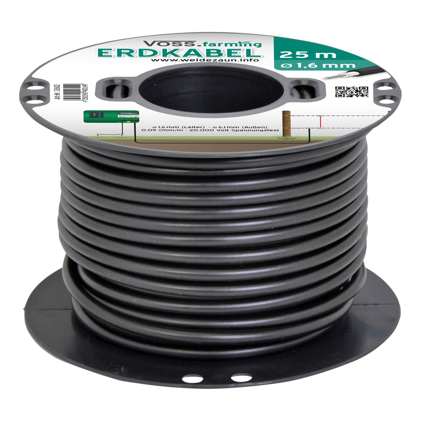 Câble Haute Tension câble Souterrain/câble de Sortie âme en Acier 1,6 mm, 25 m