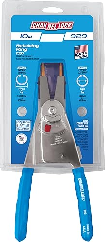 Miniatura 6 de Channellock 926 - Alicates de anillo a presión de 6 pulgadas  Alicates de anillo de retención de precisión  Incluye 5 pares de puntas