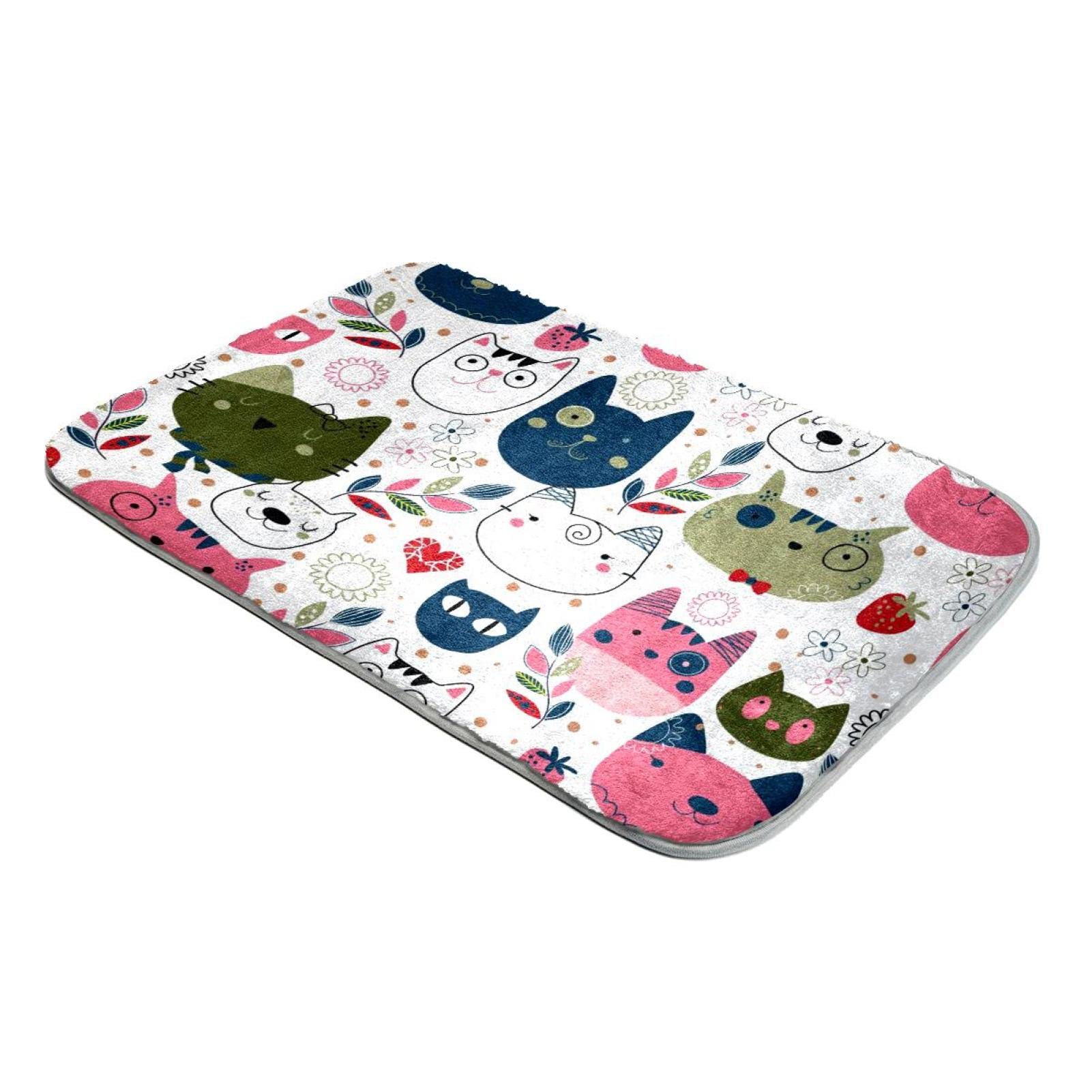 Tapis de salon fausse fourrure chat poils longs doux