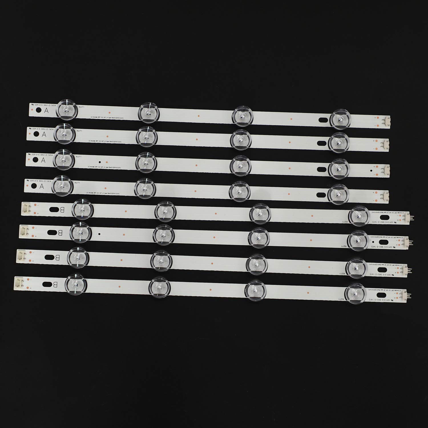 Vadillo Tira de retroiluminación LED 8 lámpara para 42 pulgadas TV 3.0 42 pulgadas 6916L 1709B 1710B 1957E 1956E 6916L-1956A 6916L-1957A 42Lb561V