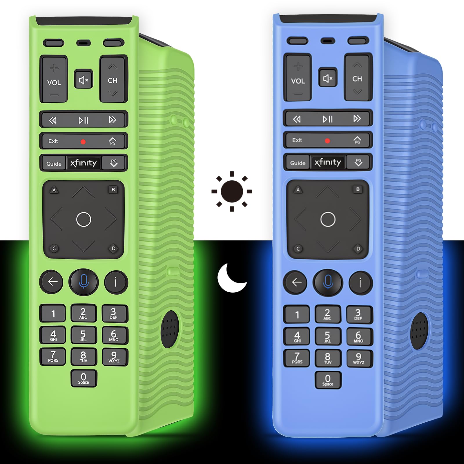 View 1 of [2 Pcs] Protective Case Skin for Xfinity XR15 Remote Control
