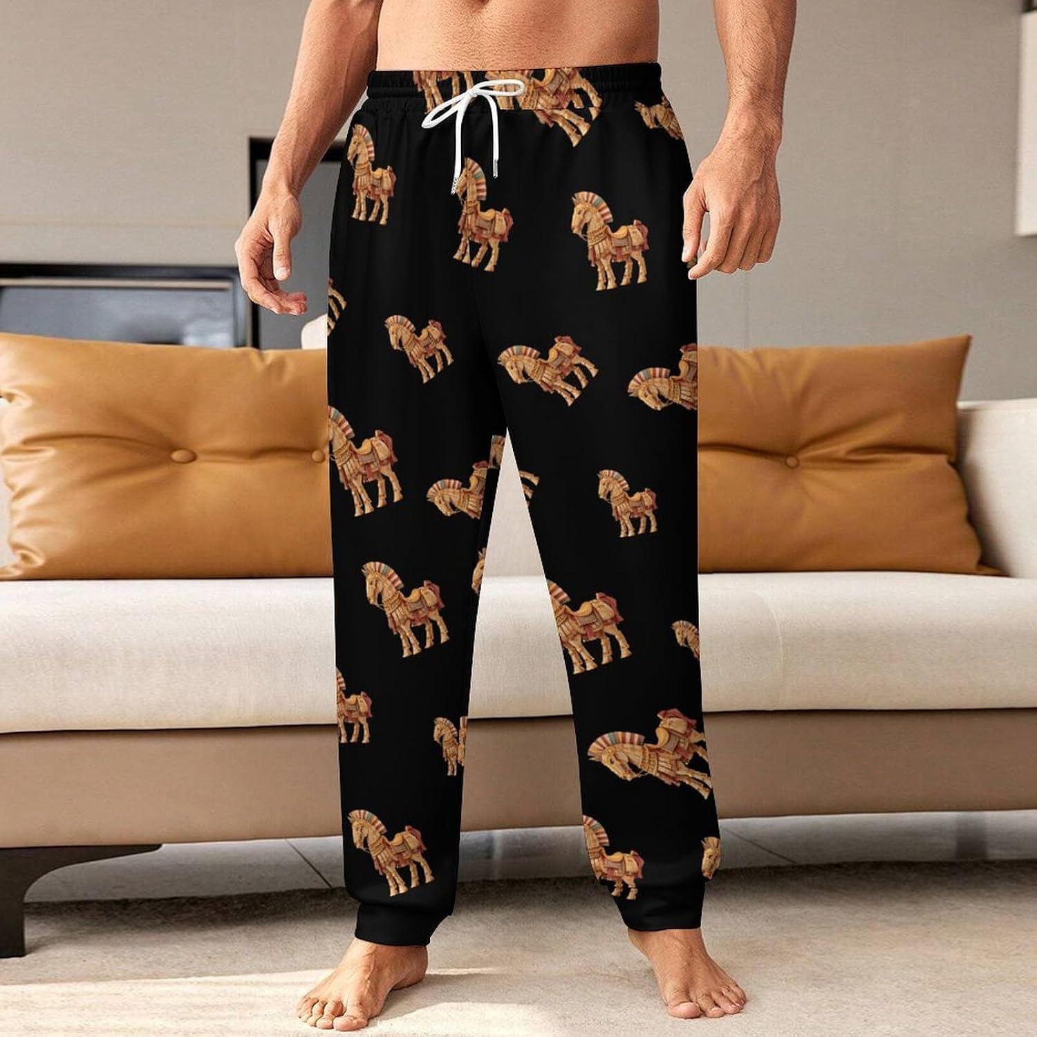 Trojan1 Horse Casual Men's Sweatpants Lounge Pant 4X-Large