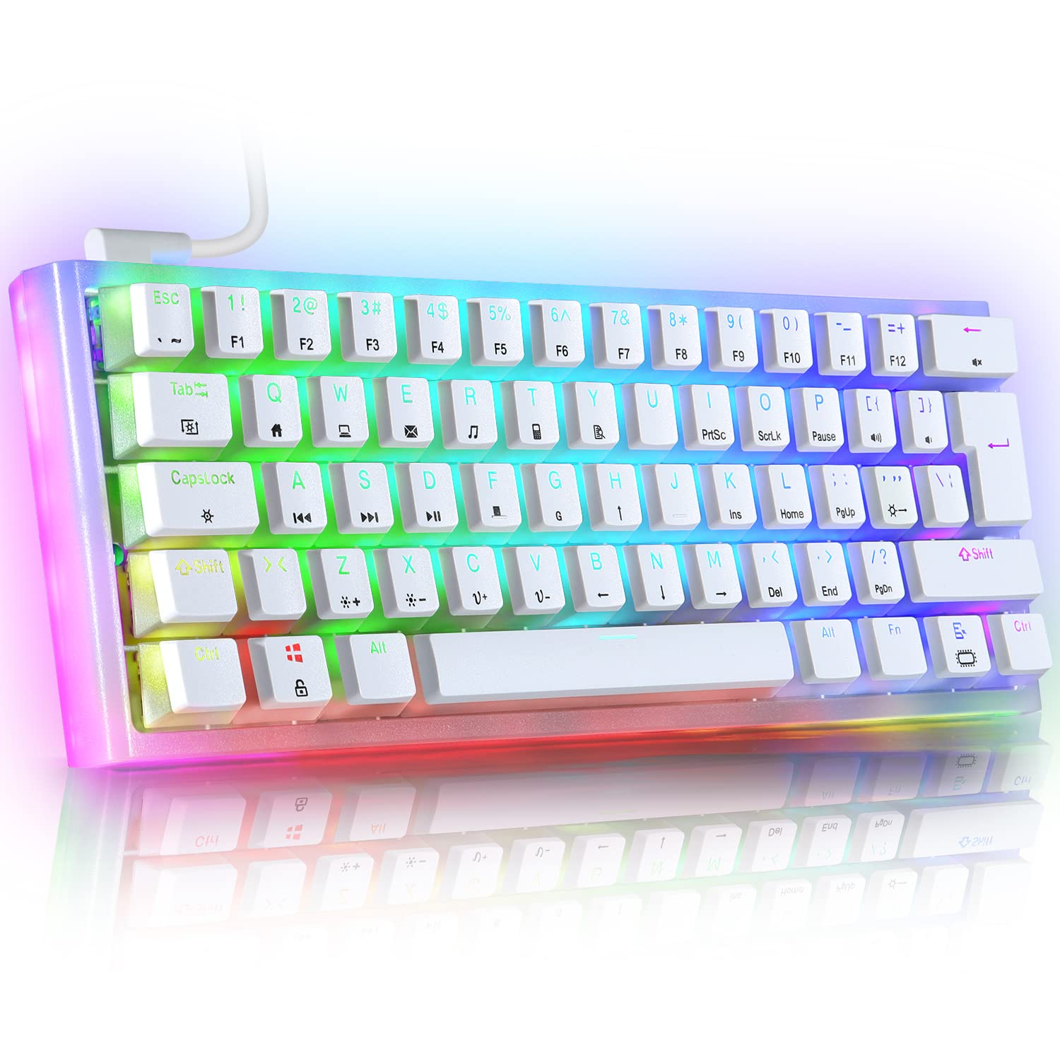 Buy MAGICREFINER Wired Mechanical Keyboard, 60 Percent Gaming Keyboard, Apex Pro Mini Hot