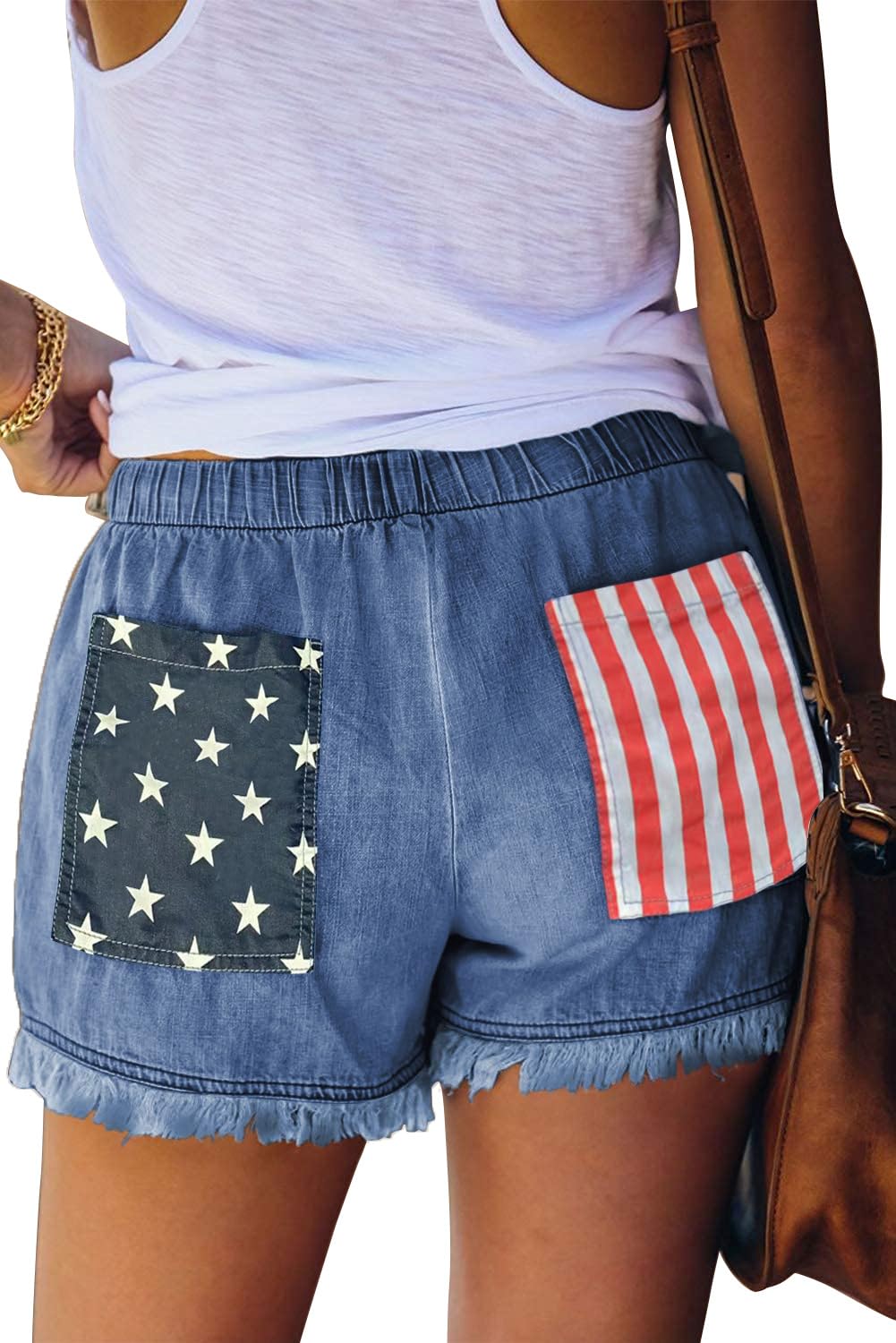 YOCUR Womens Casual Shorts,Lightweight Trendy Comfy Cute Drawstring Shorts