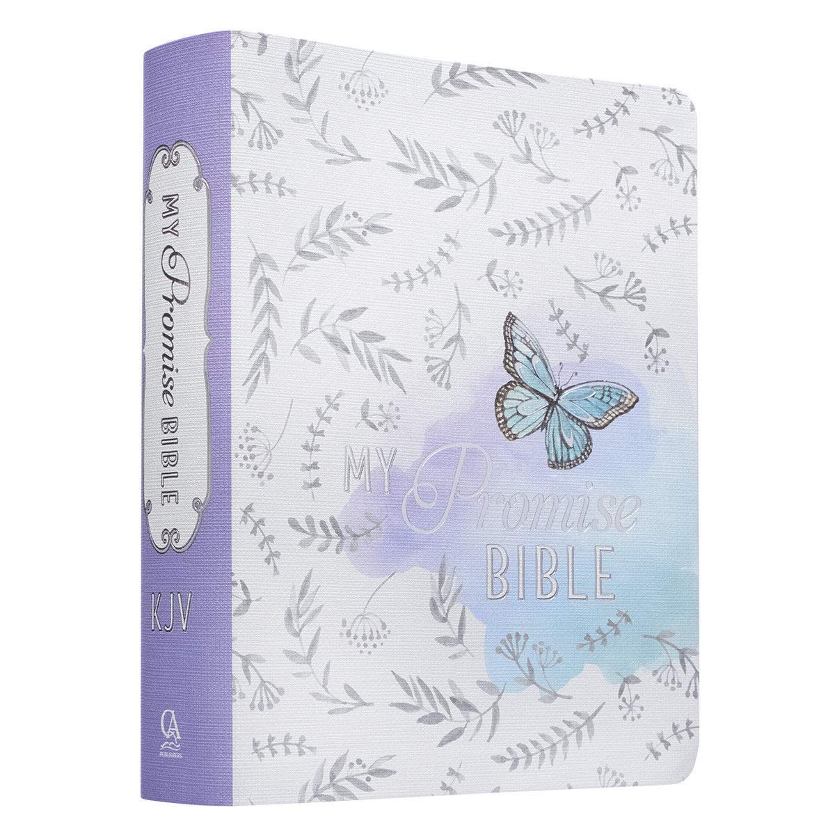 Beautiful Design Holy Bible KJV My Promise Bible Silky Butterfly Leaf English Language