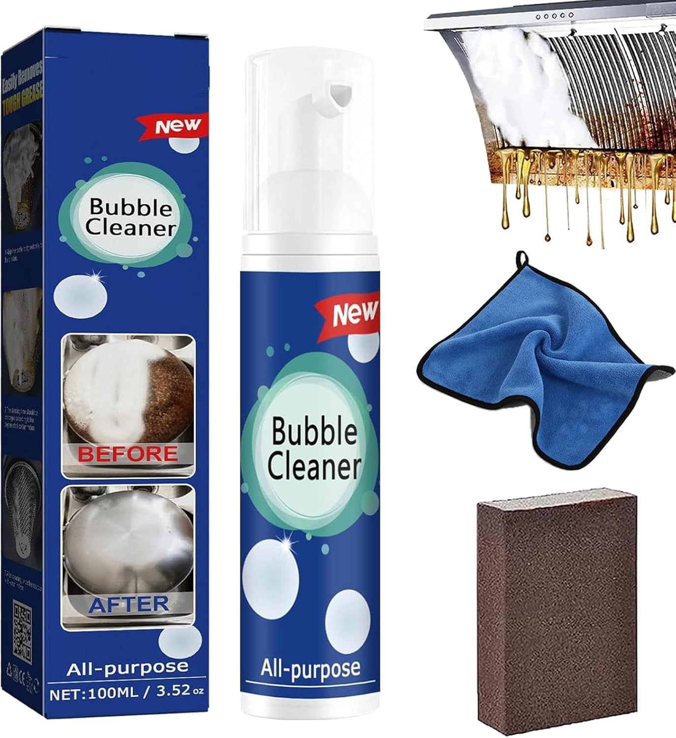 Luftune All Purpose Rinse Cleaning Spray, Luftune Bubble