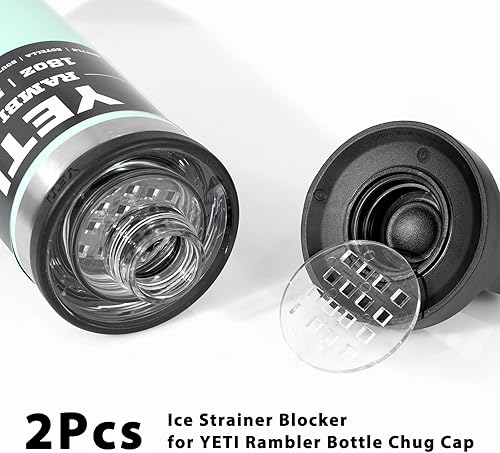 Miniatura 2 de Bloqueador de hielo para botella YETI Rambler Chug Cap Tumbler-Ice Gate Previene la fruta en cubos o hielo triturado durante una bebida, se adapta a
