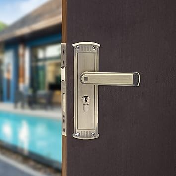 ATOM Lock Size 60MM Double Stage Locking Size: 205MM (8?) O 40 Antique with OSK C Lever Handles