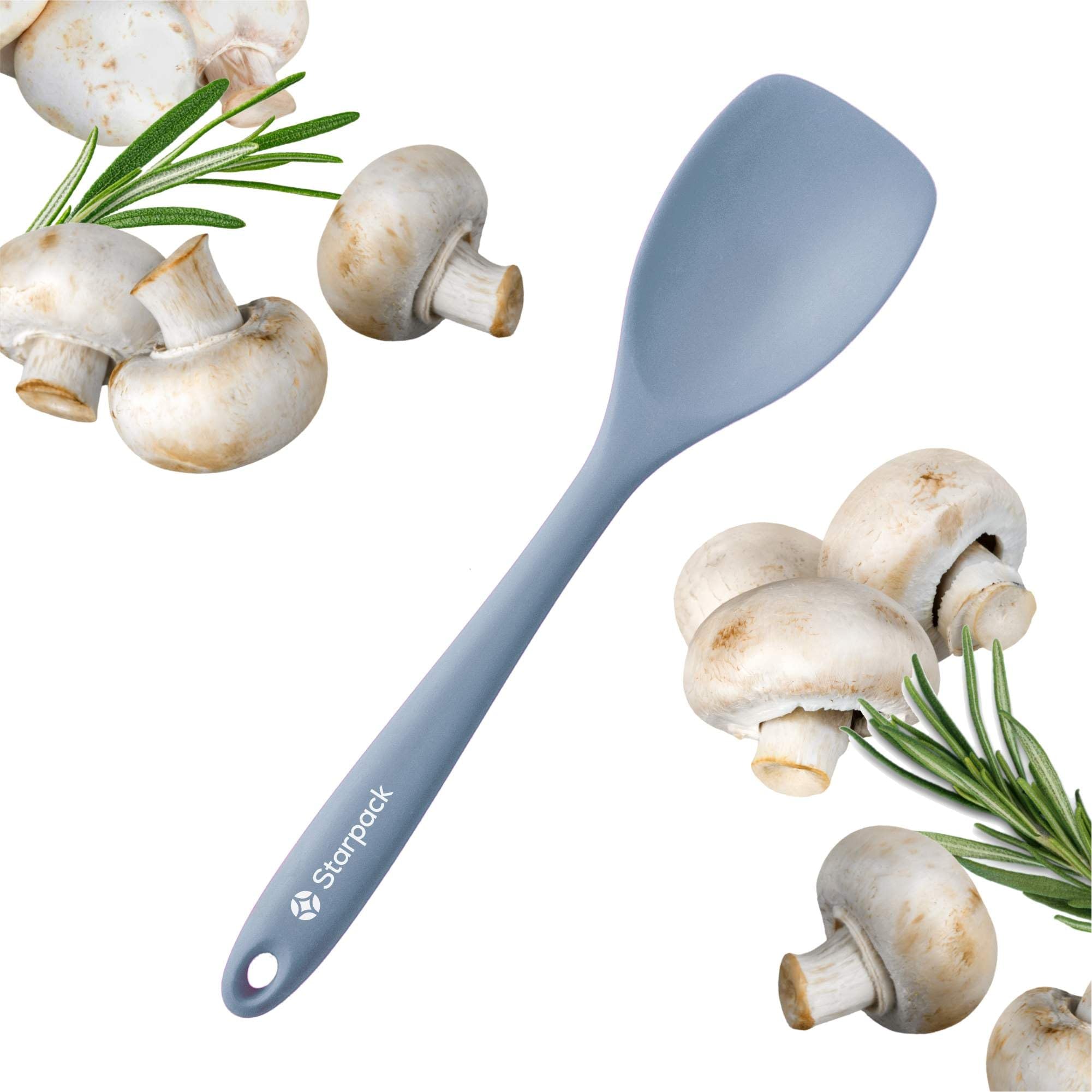 Starpack 'The All Rounder' Premium Silicone Spoonula Spatula - Up to 600°F Heat Resistant Spatula Spoons - Best Silicone Spoonulas - Rubber Spoon Spatulas - Kitchen Spoon Spatulas for Cooking