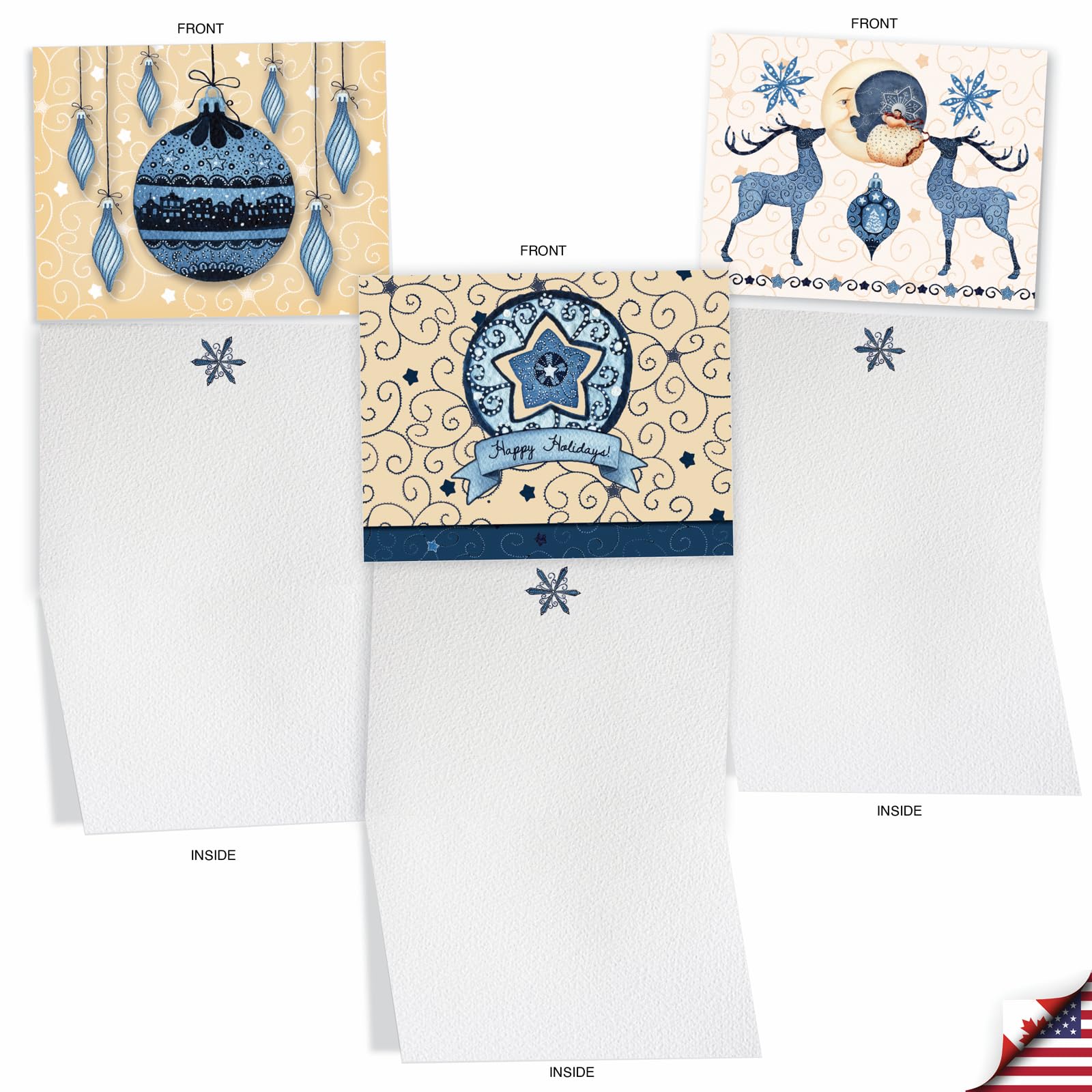 ♡メモ カード♡ Amazon.co.jp: ブルークリスマスクリスマスJoke用紙カード 10