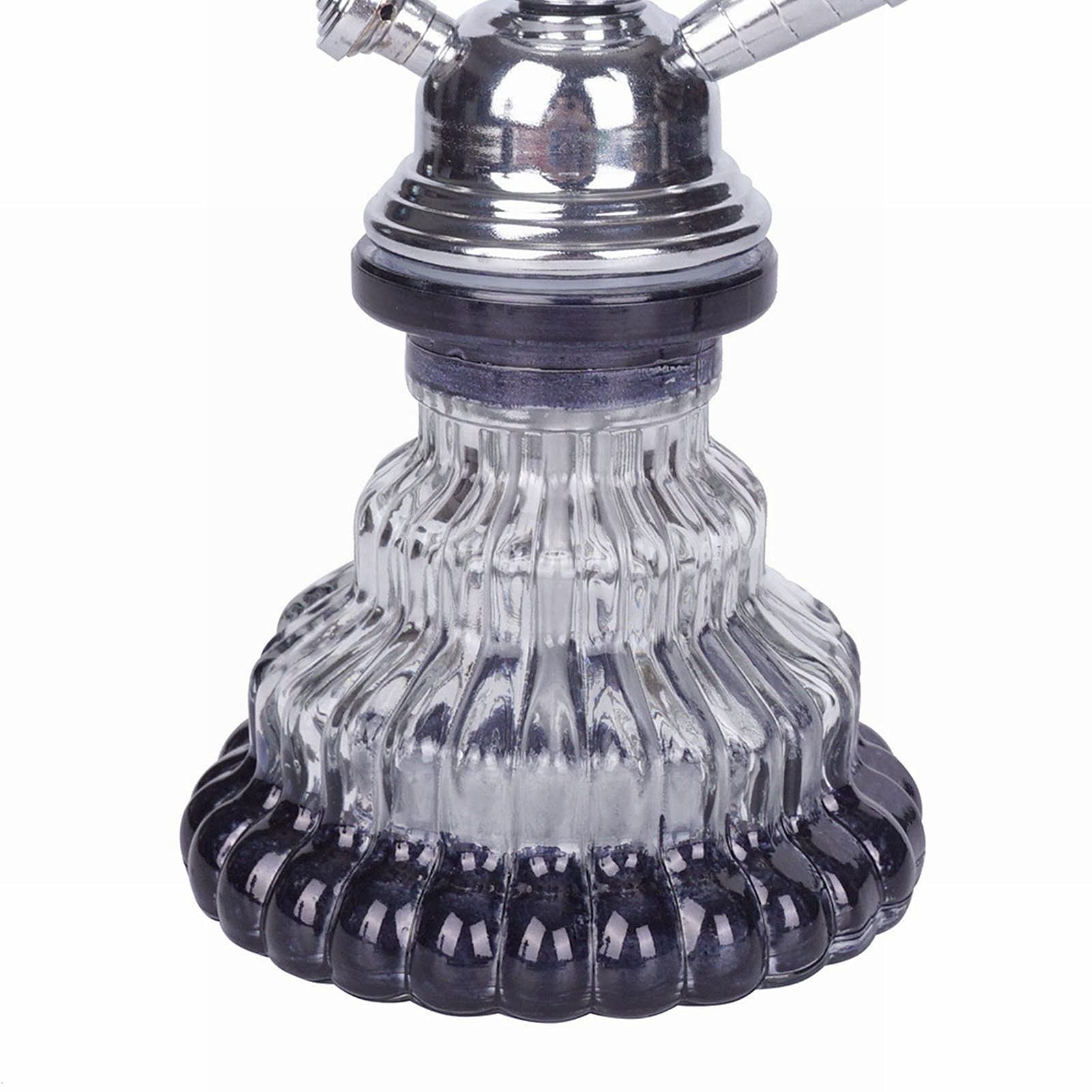 Juego De Shisha, Narguile De Cristal Moderno De Lujo Con Manguera De Narguile De Silicona Lavable, Pinzas De Carbón Con Estilo, Accesorios Para Narguile, Etc.