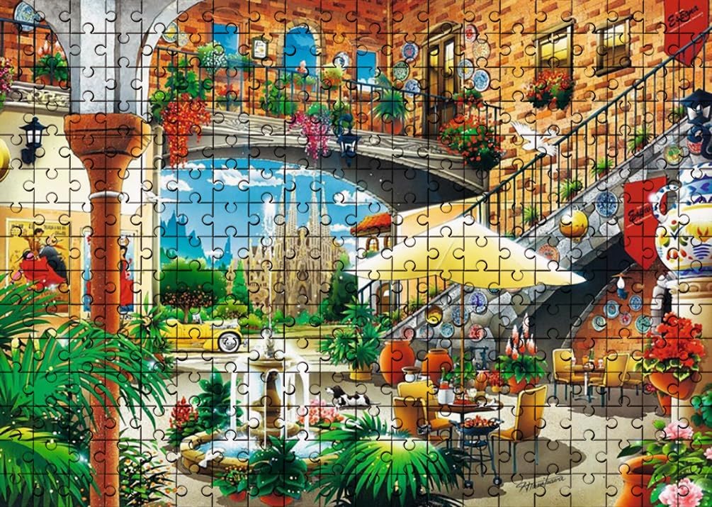 1000 Piece Jigsaw Puzzle for Adults Vista of Barcelona Wooden Puzzle Environmentally Friendly No Odor Challenging Educational Fun Family Holiday Activities Games Toys Gifts