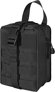 IronSeals Rip-Away EMT Pouch Molle Pouch Ifak Pouch Medical First Aid Kit Utility Pouch 1000D Nylon Military Tactical MOLLE Pouch