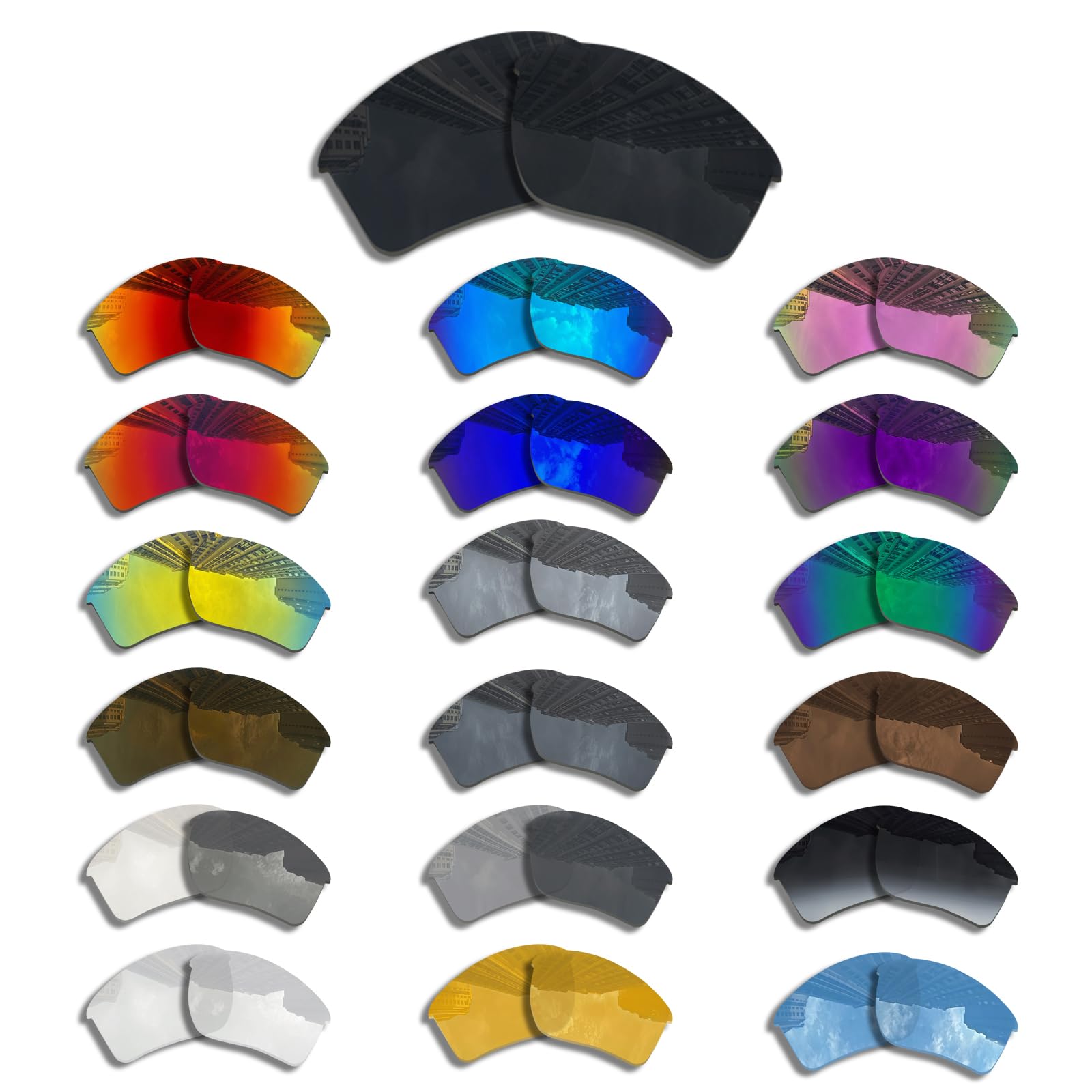 Polarized Replacement Lens fit Oakley Half Jacket 2.0 XL OO9154 Sunglass-Anti-Scratch|Impact-Resistant|Perfectly Fit