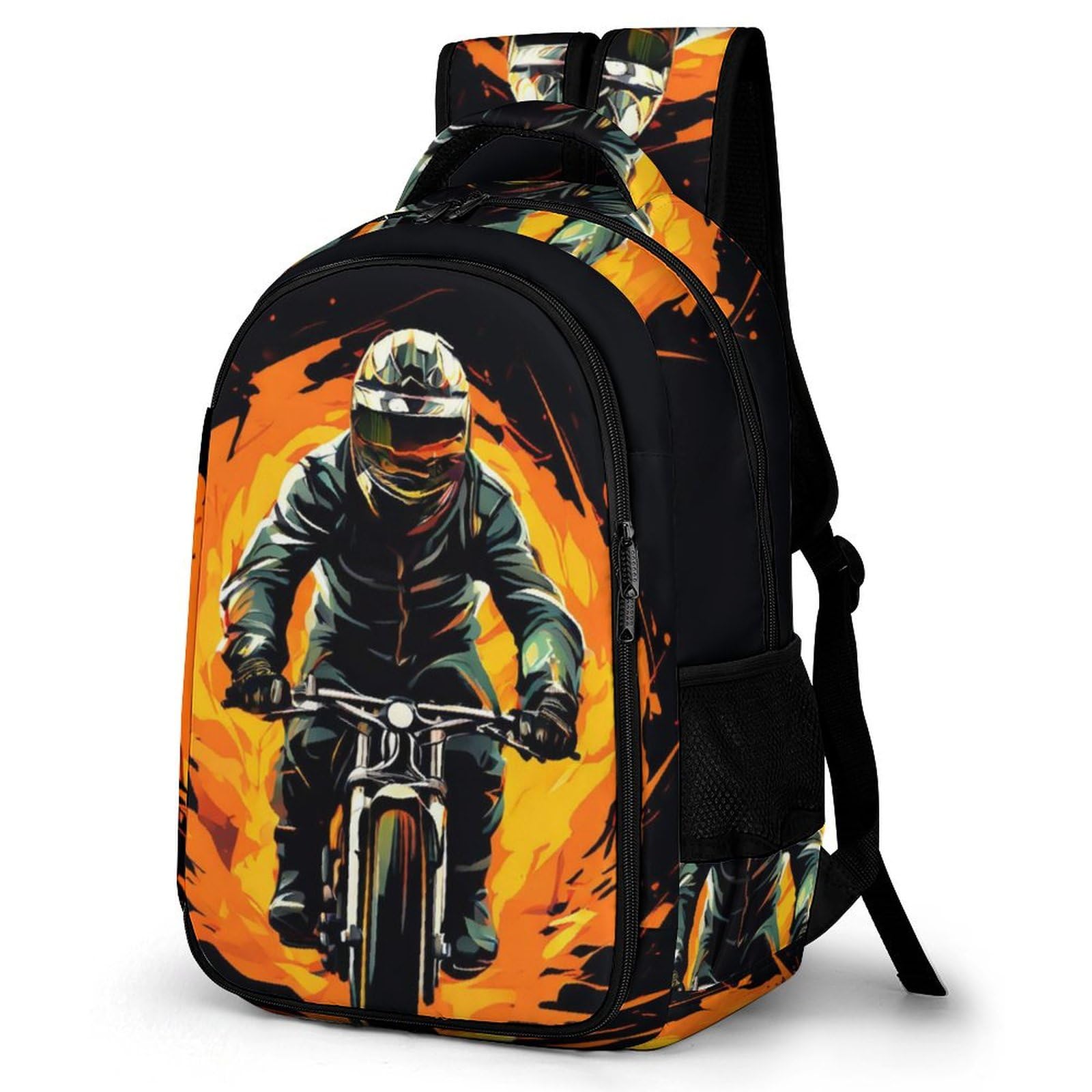 Mochilas Mochila Escolar Para Niños Mochila Escolar Motocicletas Mochilas Escolares De Bicicleta De Montaña Impresos En 3D Para Niños Estudiantes De Primaria Y Secundaria