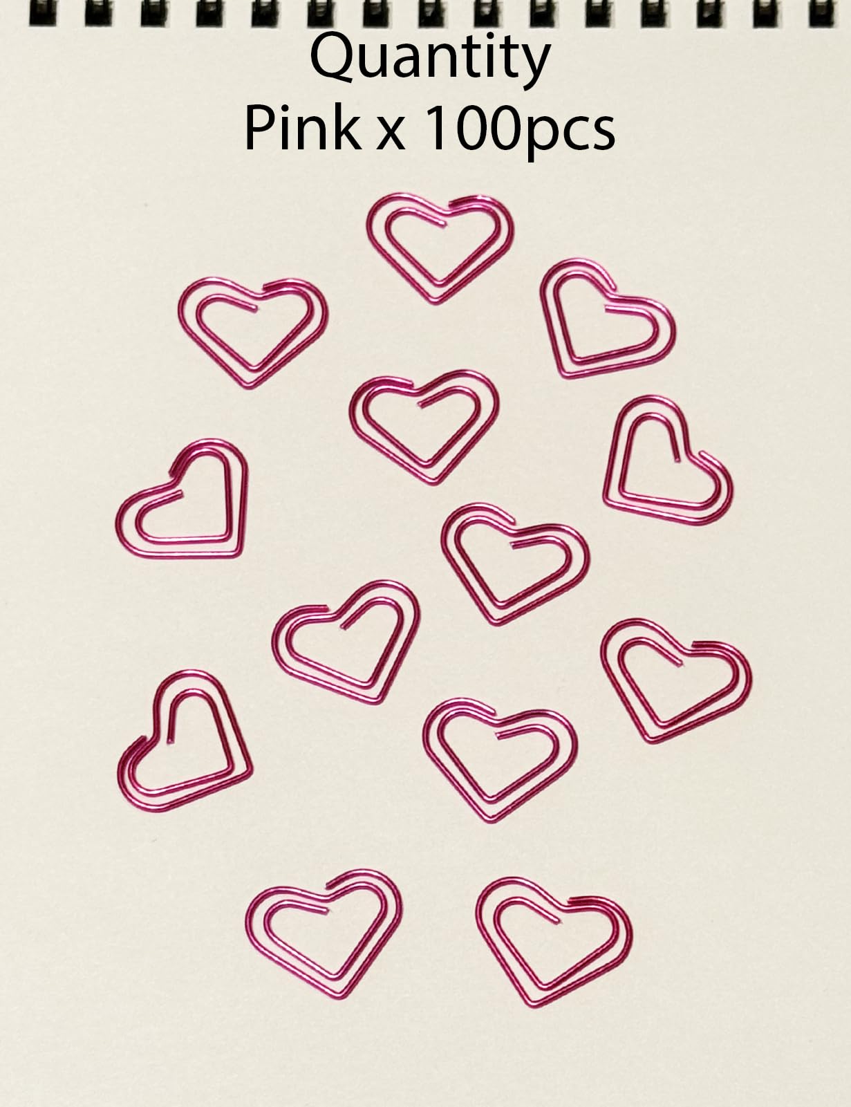 Herz-Büroklammern, niedliche Liebesherz-Lesezeichen-Clips, rosa Büroklammern, Schulbedarf, Geschenke, Rosa