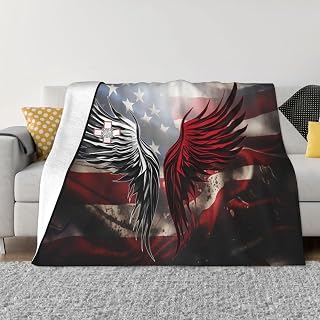 Malta Maltese Flag Wings Throw Blanket Lightweight Soft Cozy Fleece Blanket for Couch/Chair/Sofa/Bed/Dorm/Bedroom/Office/Home 50"X40"