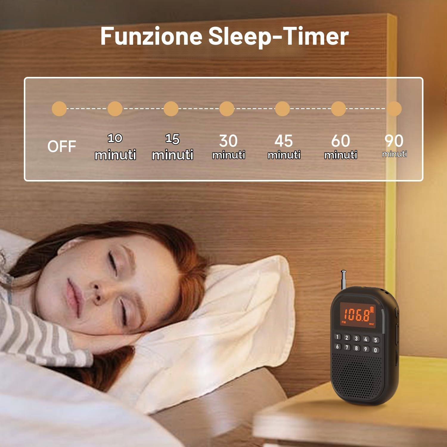 Radio AM FM Tasca,Radio Portatile Ricaricabile Connessione Bluetooth,Radio Mini Antenna Telescopica, Altoparlante Grande,Cuffie Stereo,Timer Spegnimento Automatico, Facile Usare per gli Anziani