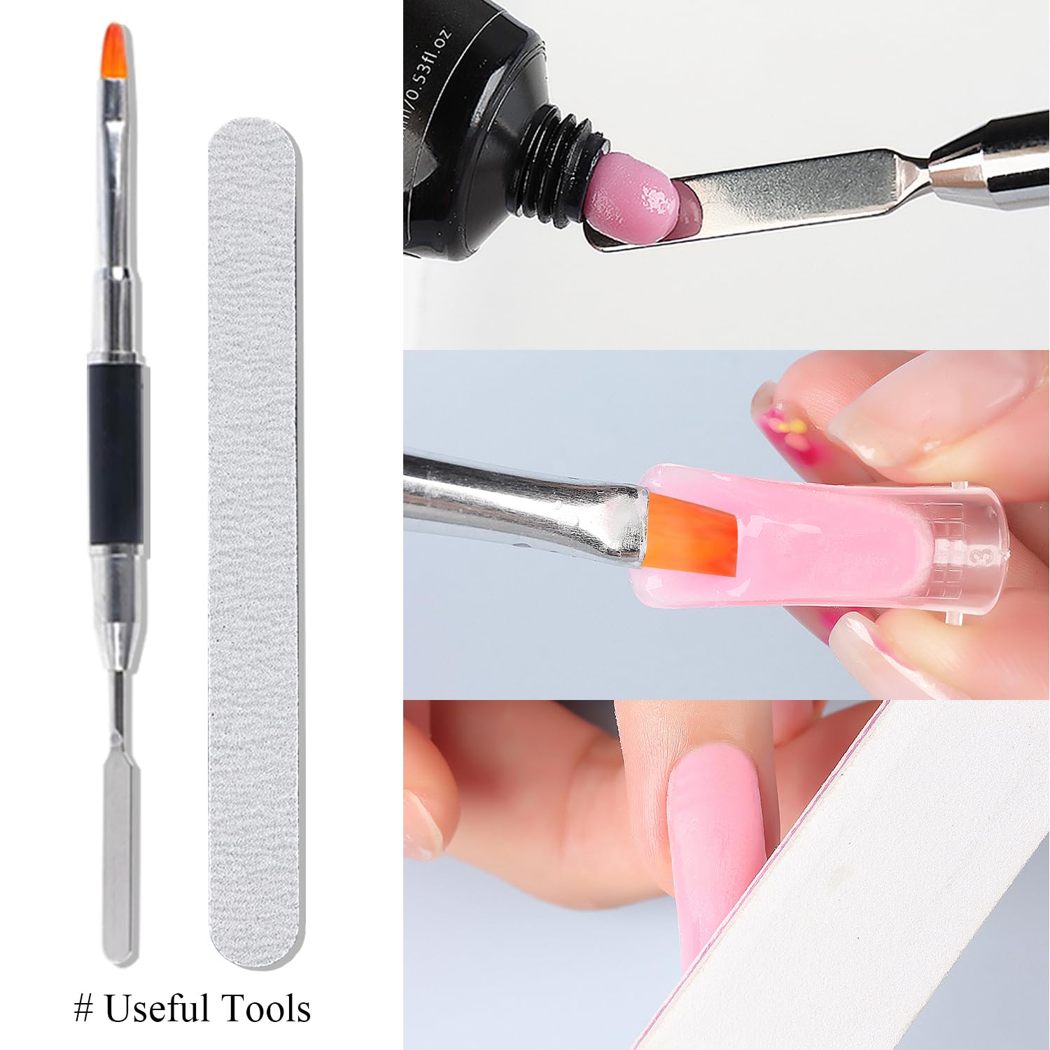 Kit de 288 formes pour ongles en polygel 12 formes