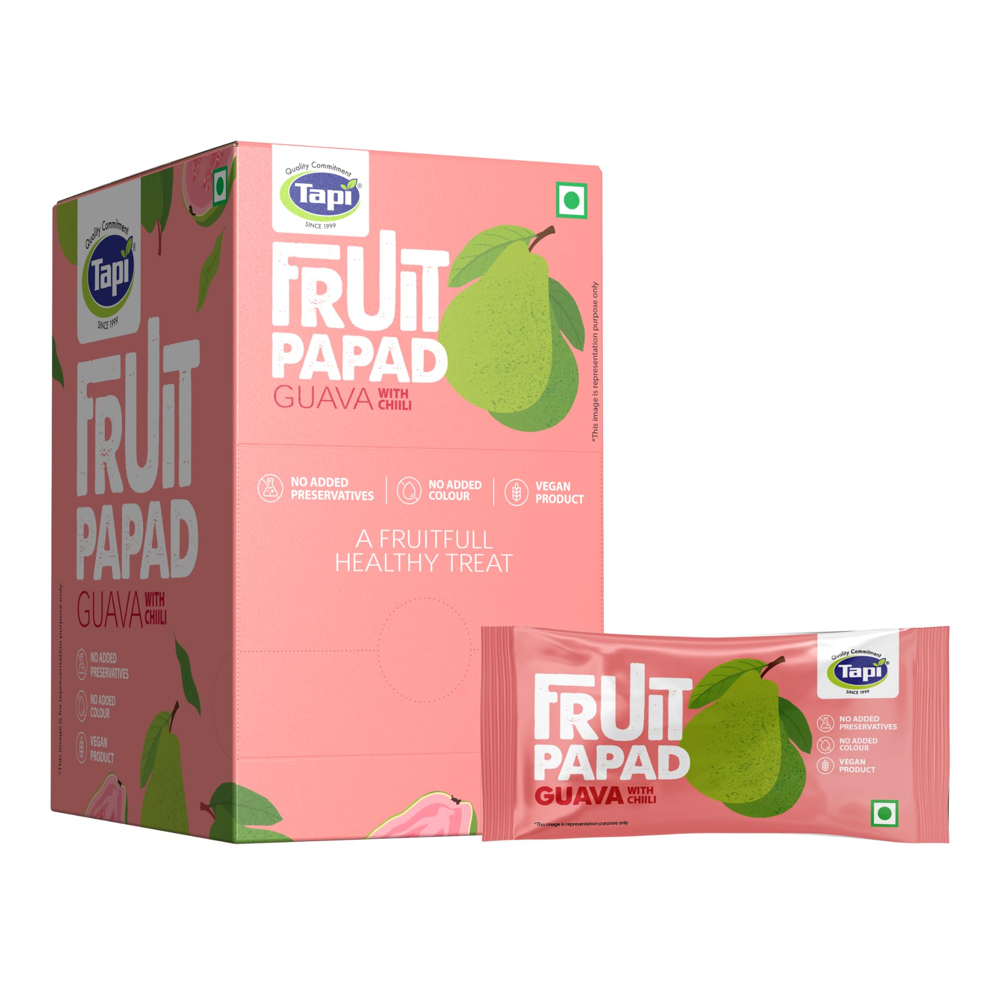 Tapi Guava Fruit Papad Tangy Spicy Fruit Leather Healthy Back to School Snacks Real Fruit Snack Bars for Kids & Adults 200g (Pack of 1)-image-43