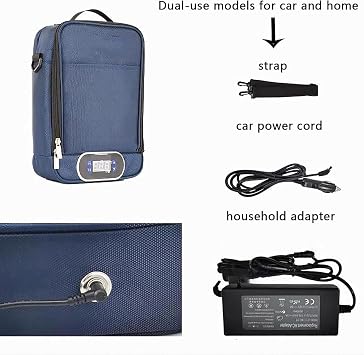 Portable Peritoneal Dialysis Fluid Warmer, 2L/4L Constant Temperature Heating Bag with Digital Display, Precise 37°C Control for Home, Travel & Car Use