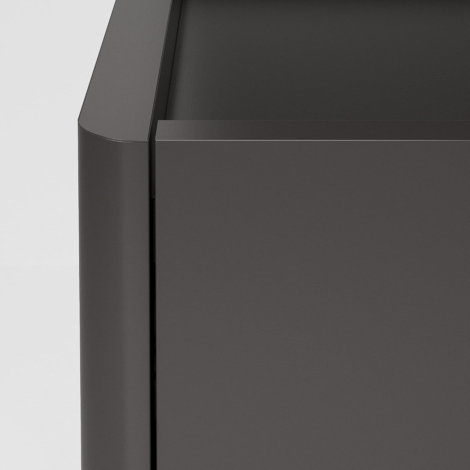 IDÅSEN Cabinet with doors and drawers, dark grey, 80x47x119 cm